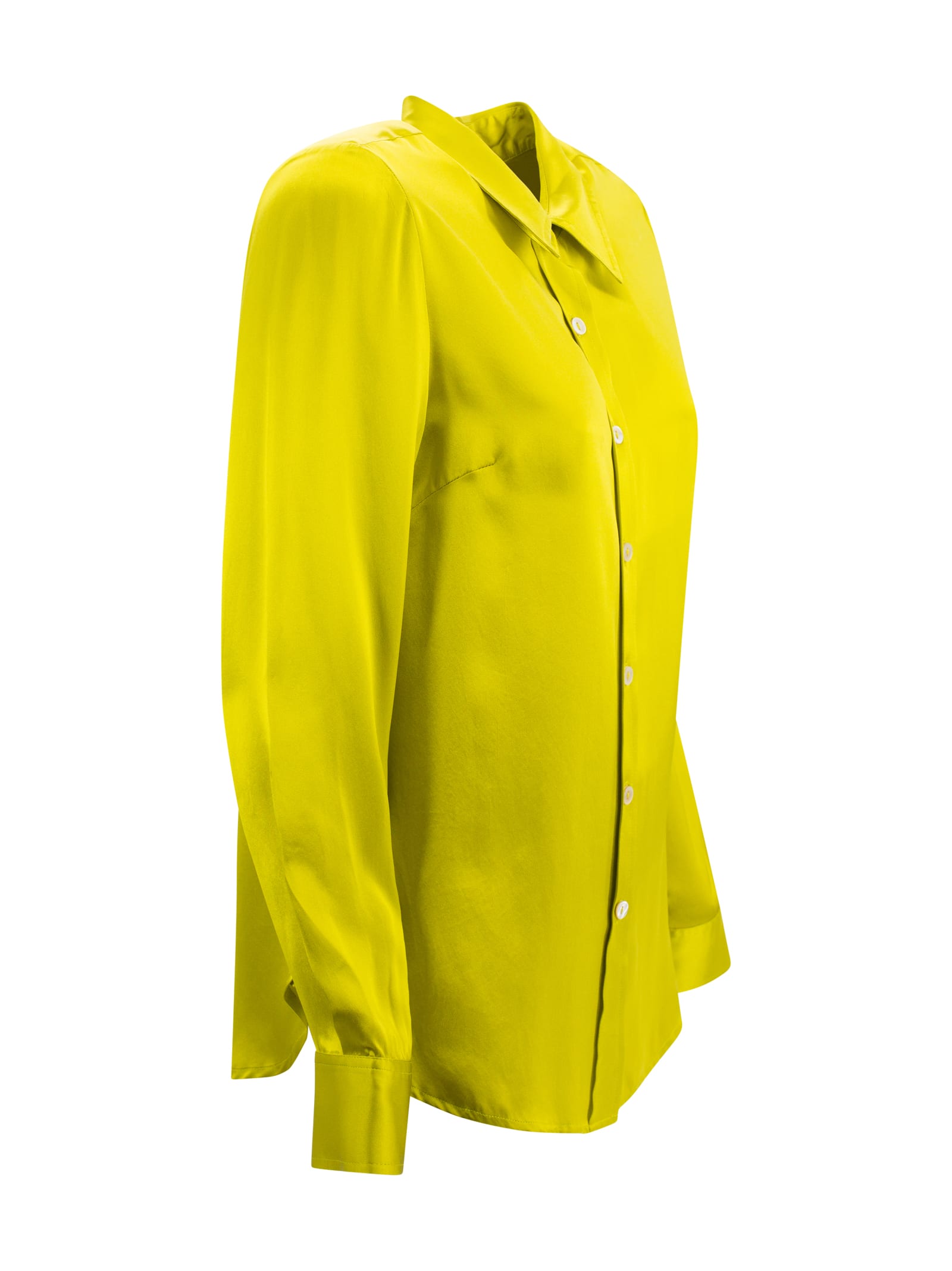 P.a.r.o.s.h Shiny Shirt In Green