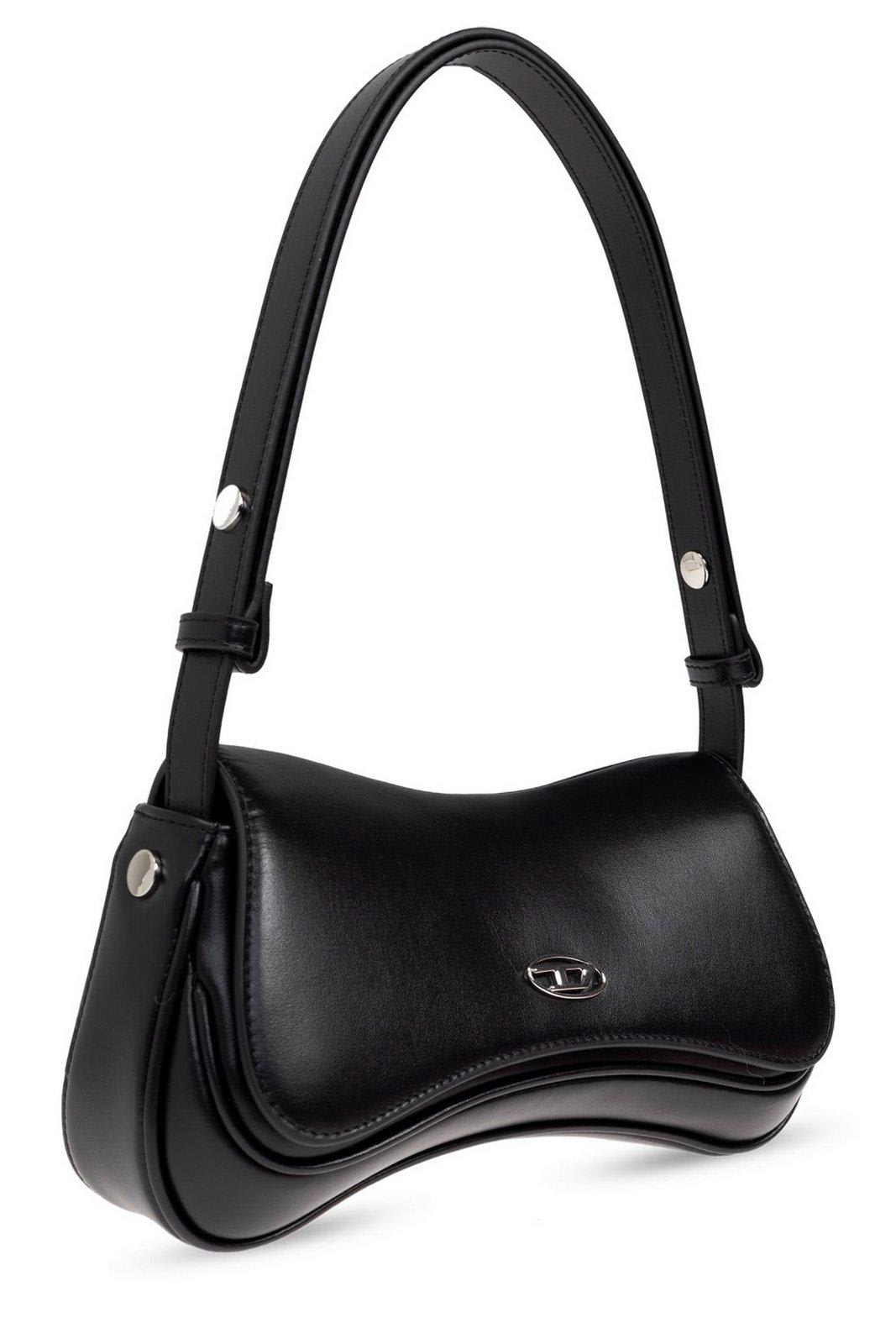 Diesel Black Play Clutch Clutch Bag In Black