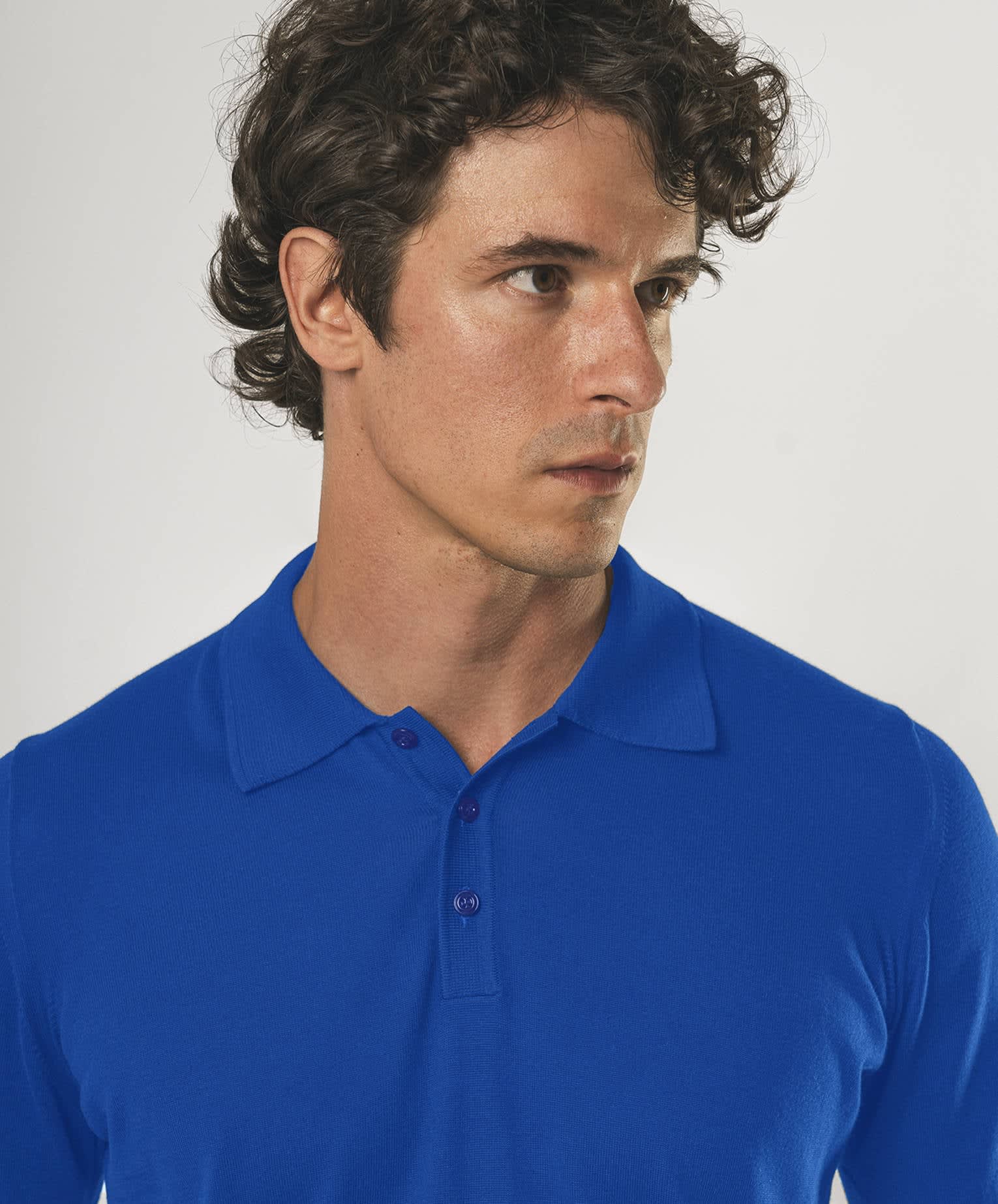 Larusmiani Ischia Polo Sweater In Blue