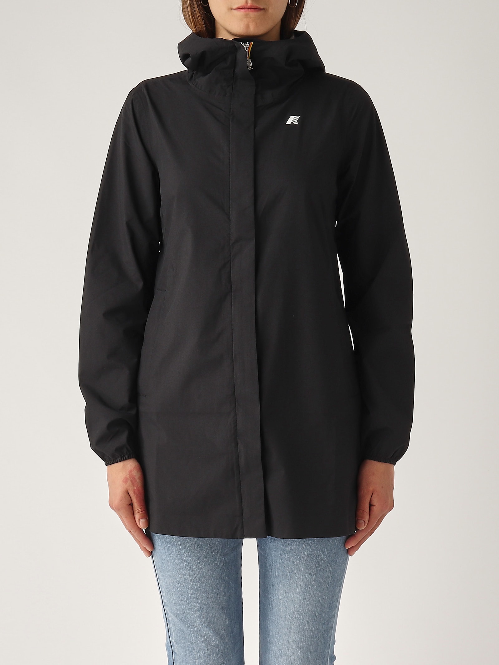K-way Sophie Stretch Dot Jacket In Black