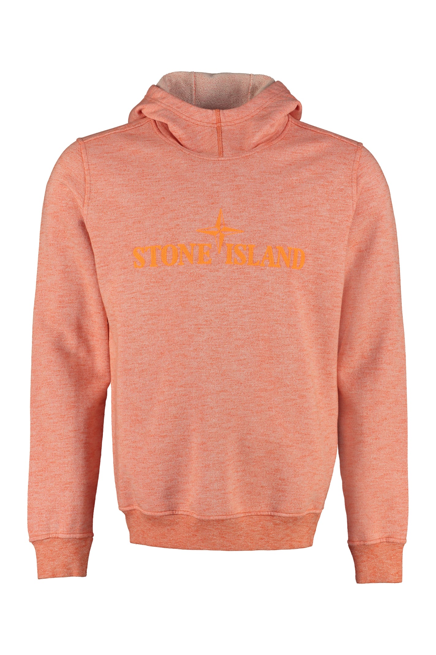 stone island peach hoodie