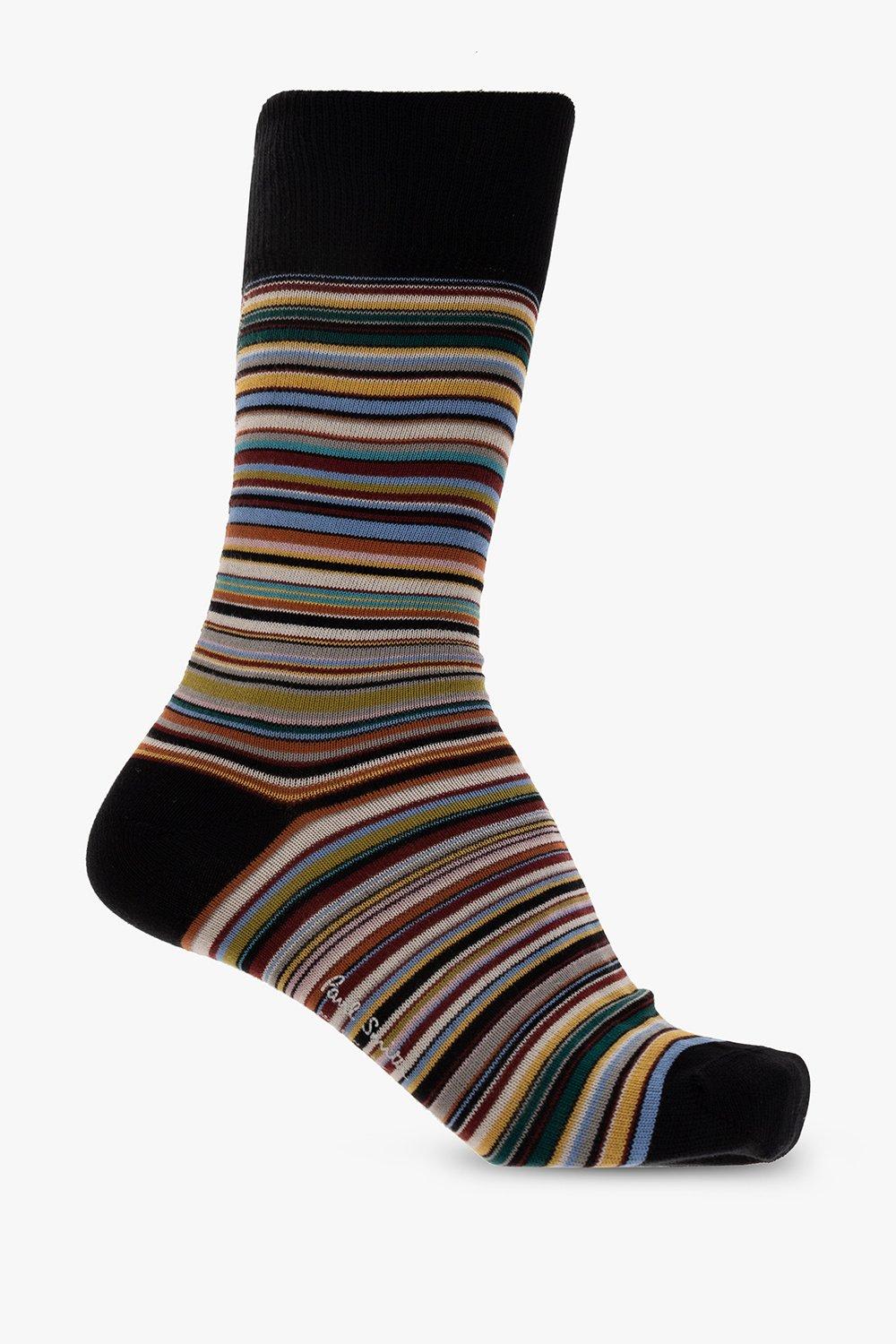 Shop Paul Smith Cotton Socks In Multicolor