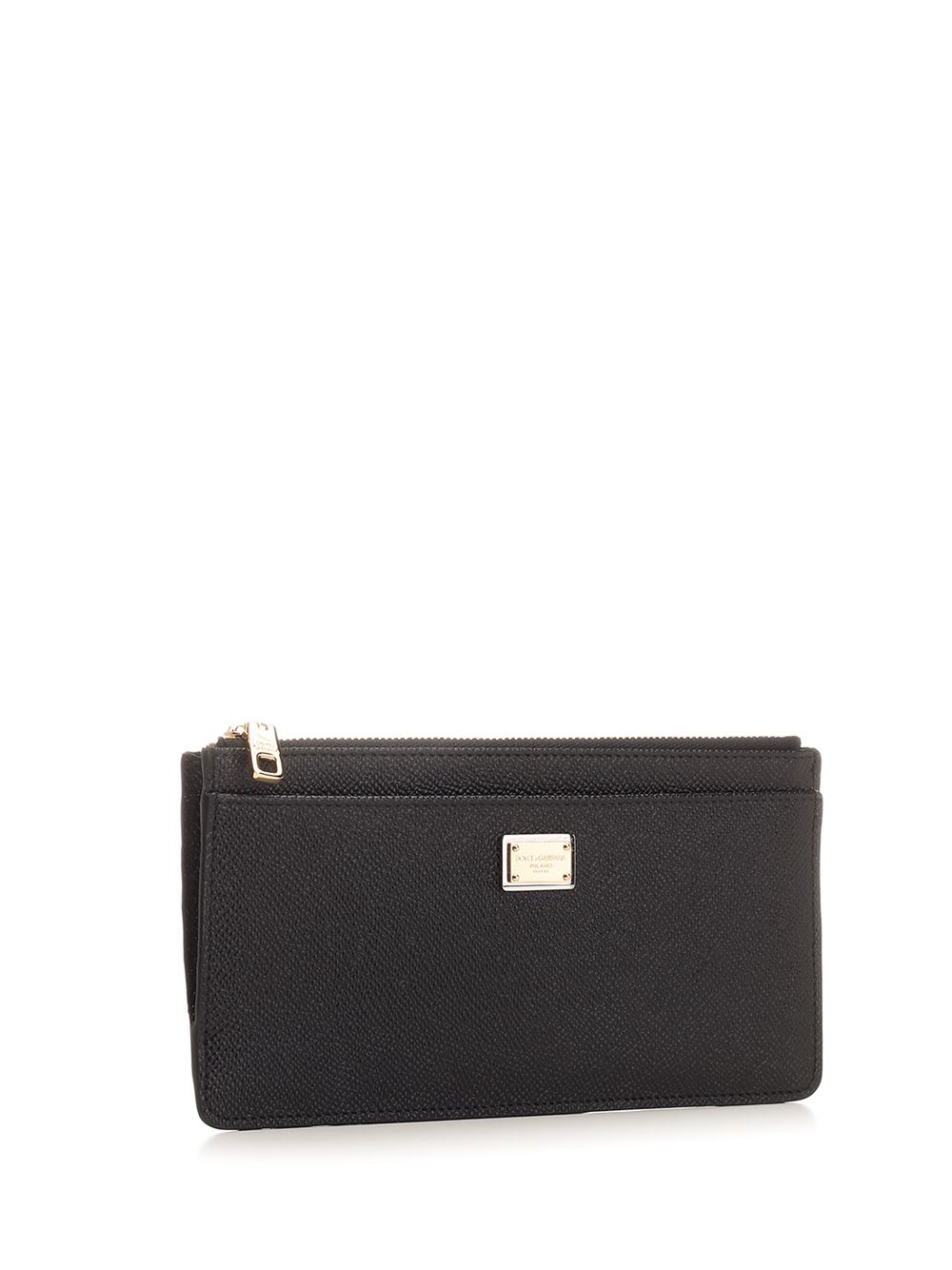 Shop Dolce & Gabbana Zipped Pouch In Nero