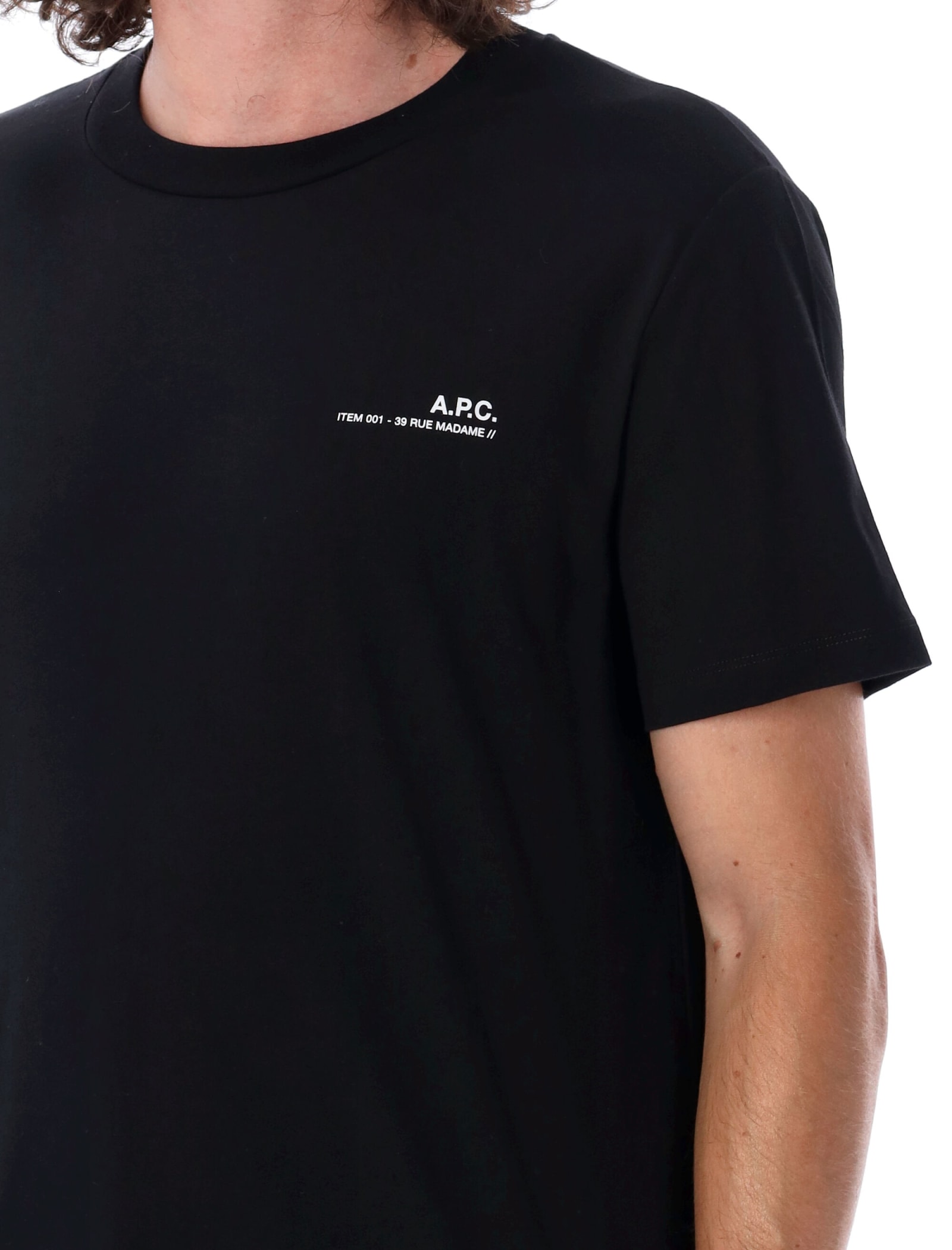 Shop Apc Standard Item T-shirt In Noir/blanc