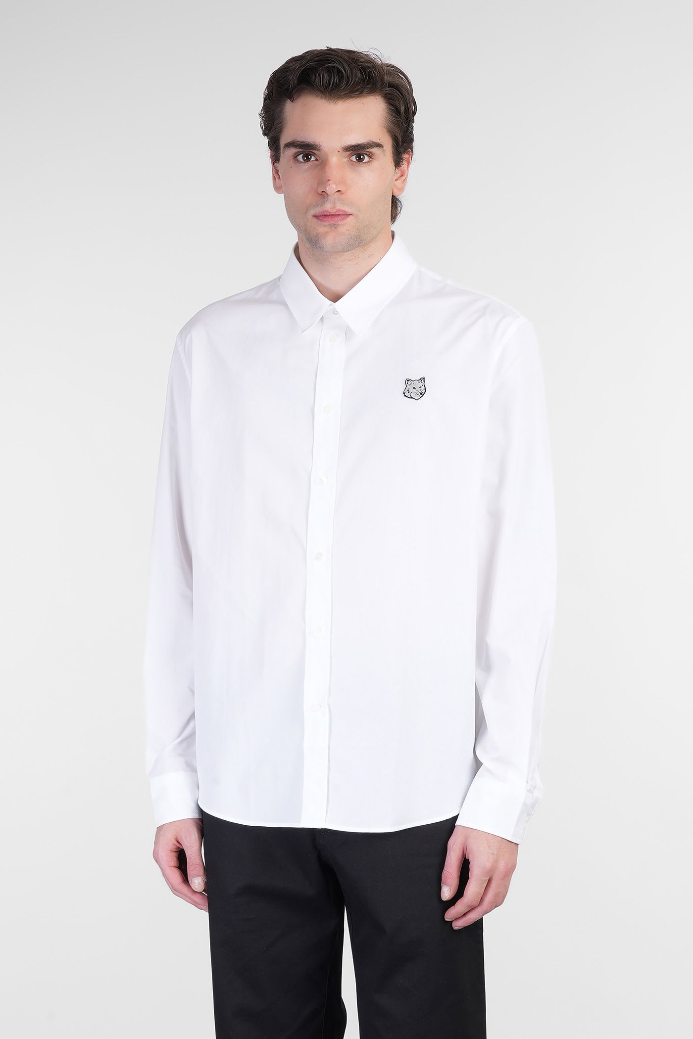 Maison Kitsuné Shirt In White Cotton