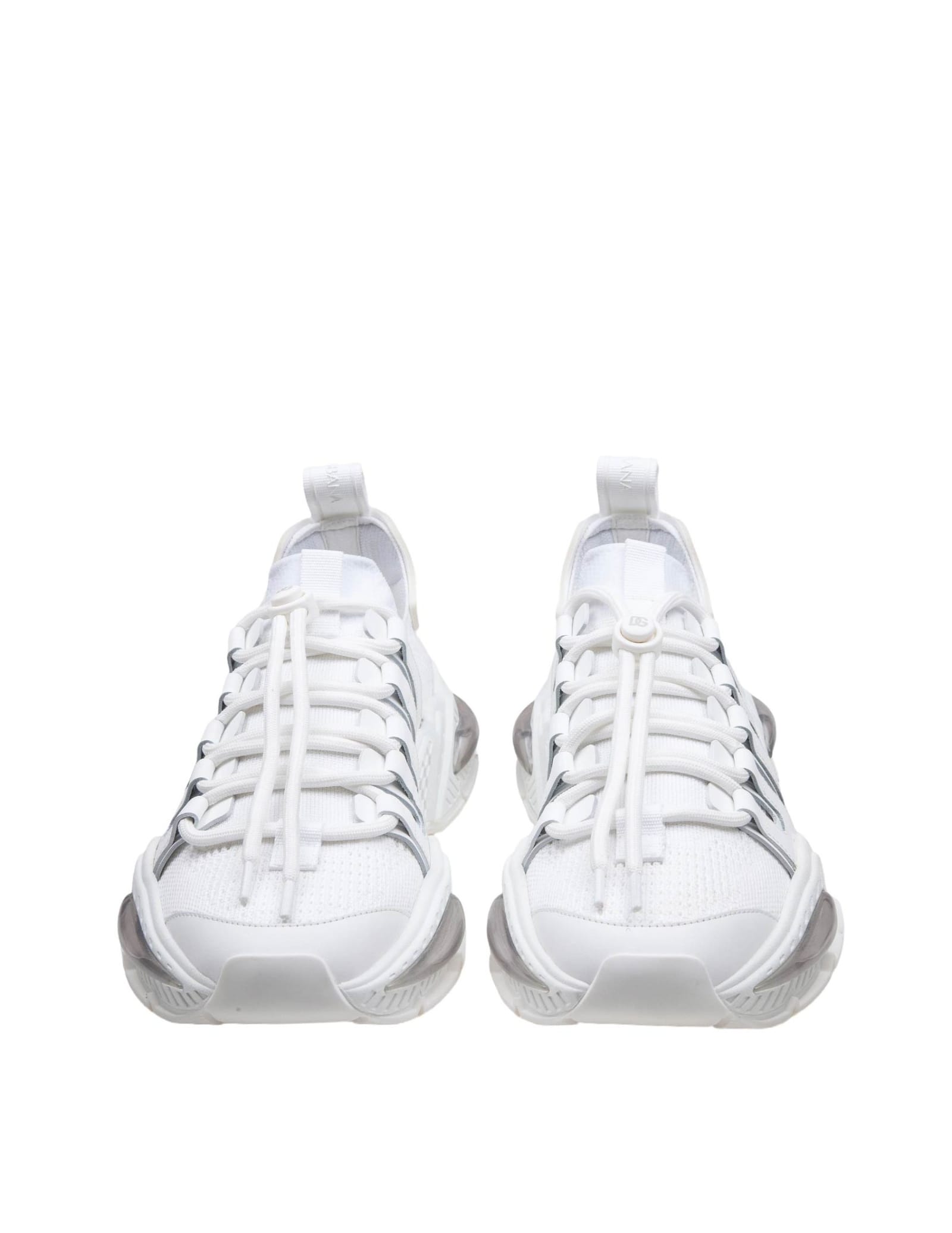 Shop Dolce & Gabbana Airmaster Sneakers In White Nylon In White/white