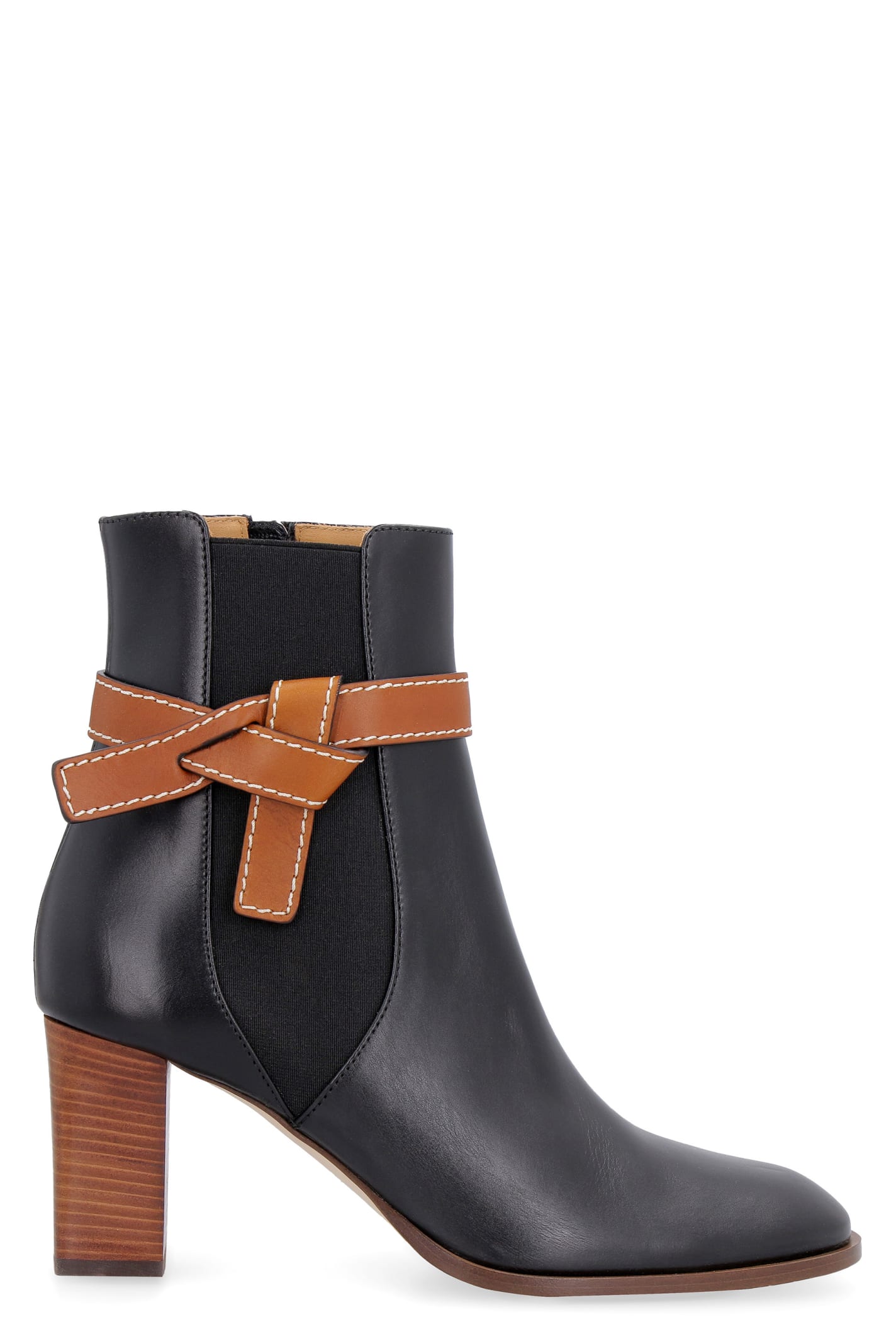 Loewe Gate Leather Ankle Boots
