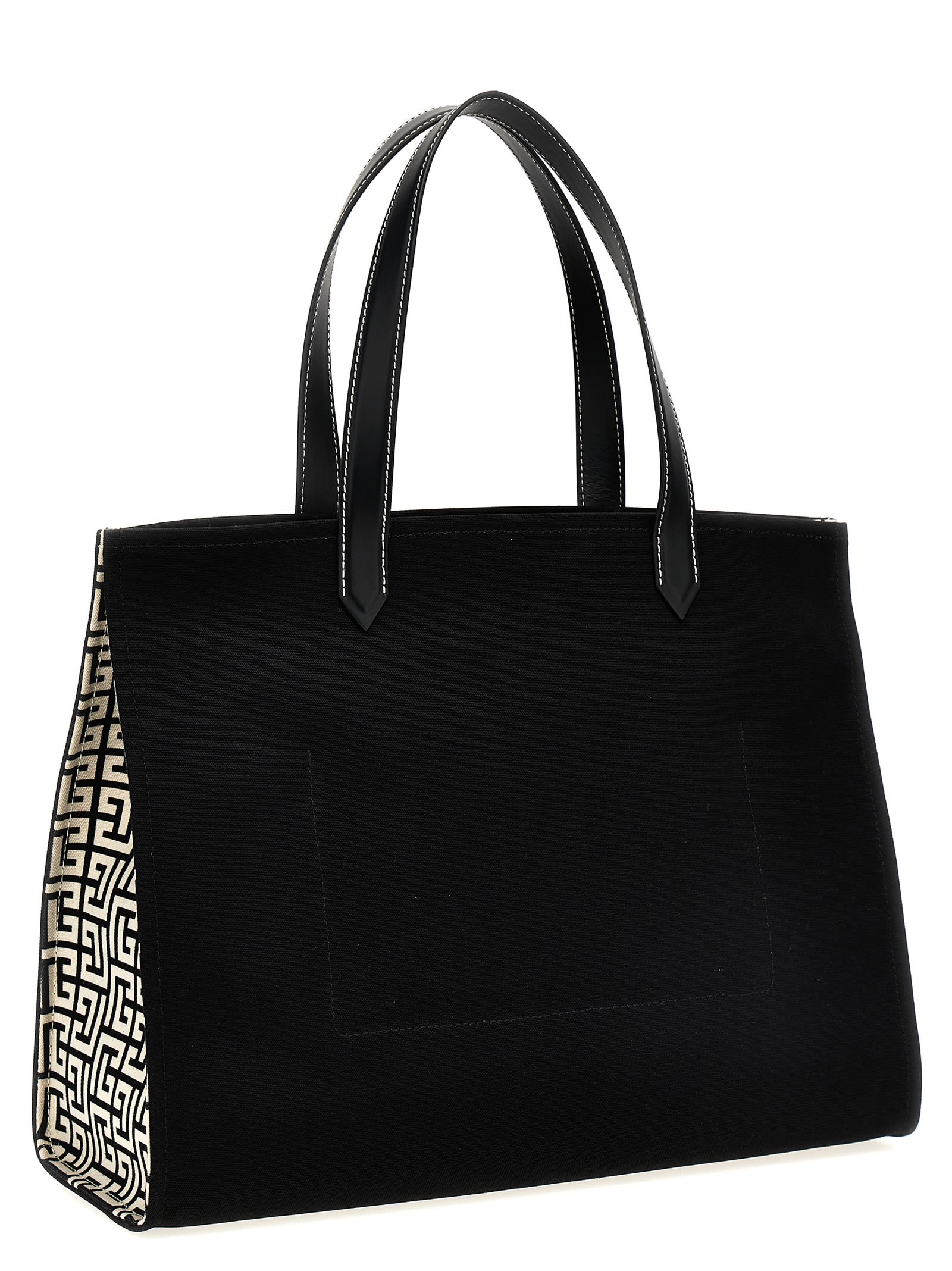 Shop Balmain B-army 42 Tote Bag In Black