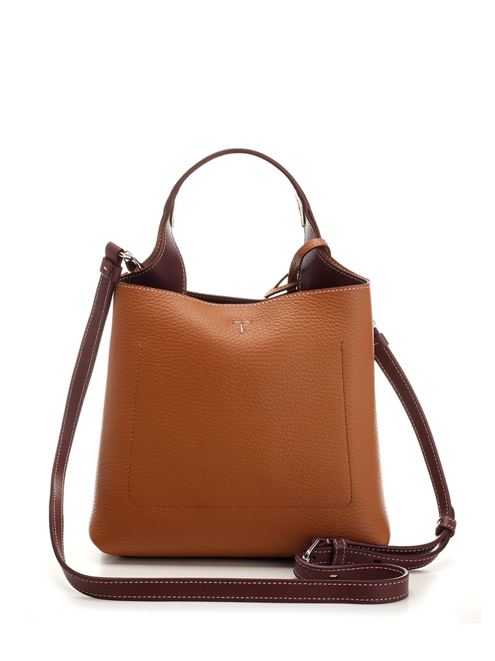 Shop Tod's T Timeless Mini Handbag In Brown