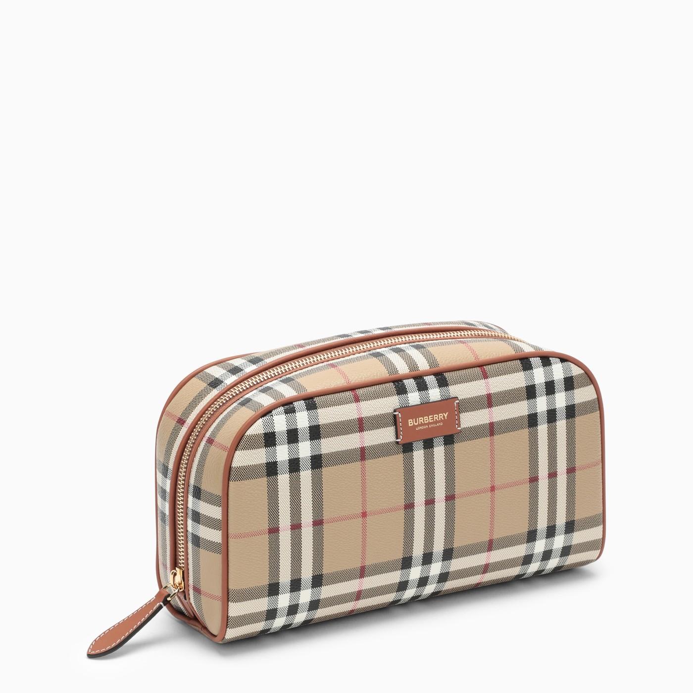 Burberry Beauty Check In Coated Canvas In Neutrals/black