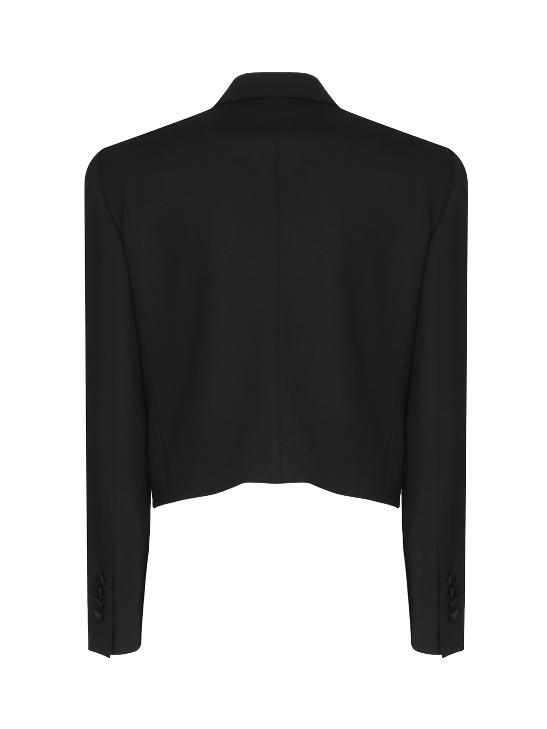Dolce & Gabbana Black Tuxedo Short Blazer In Black