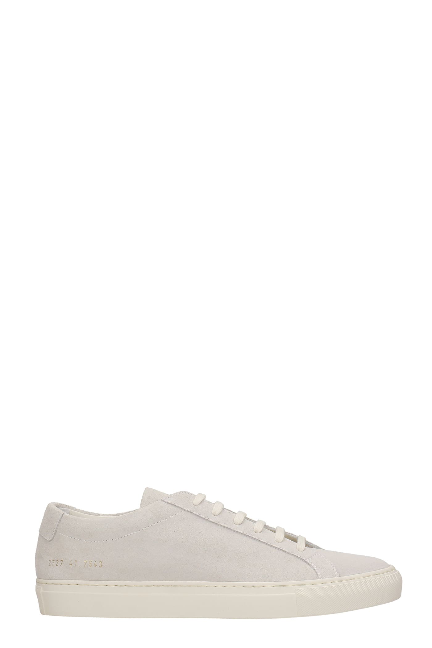 Common Projects Achille Sneakers In Grey Suede