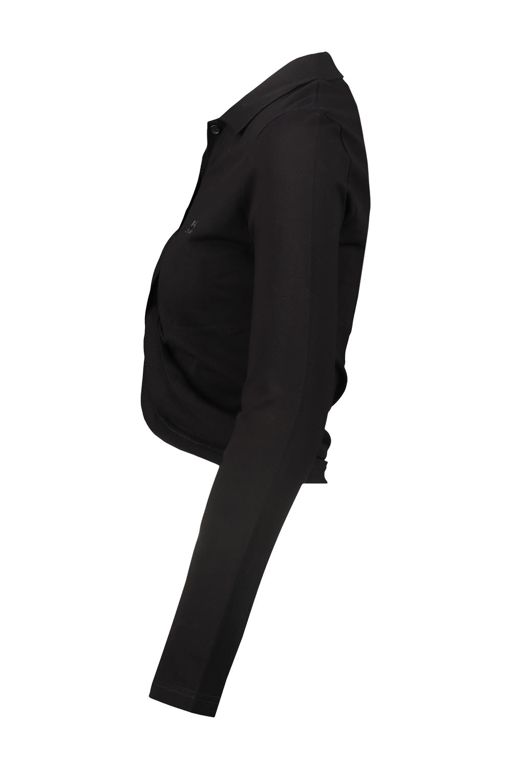 Shop Courrèges Polo Twist Pique Crop