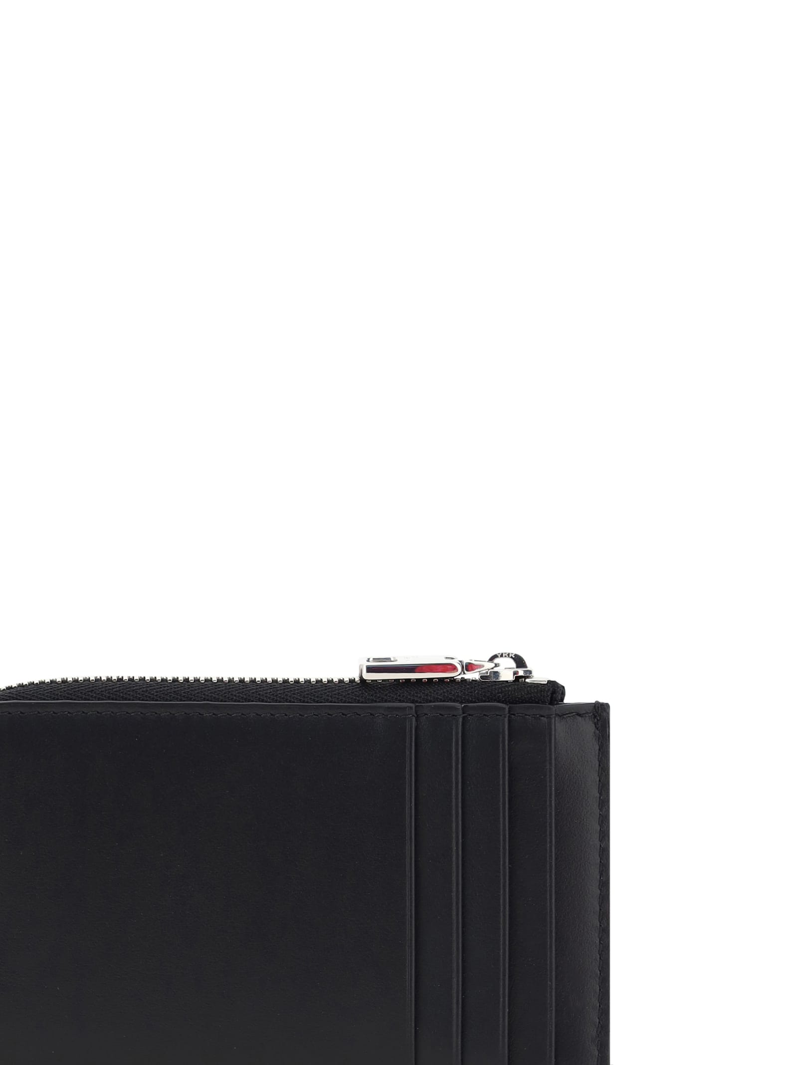 Dolce & Gabbana Zipped Card Holder In Nero