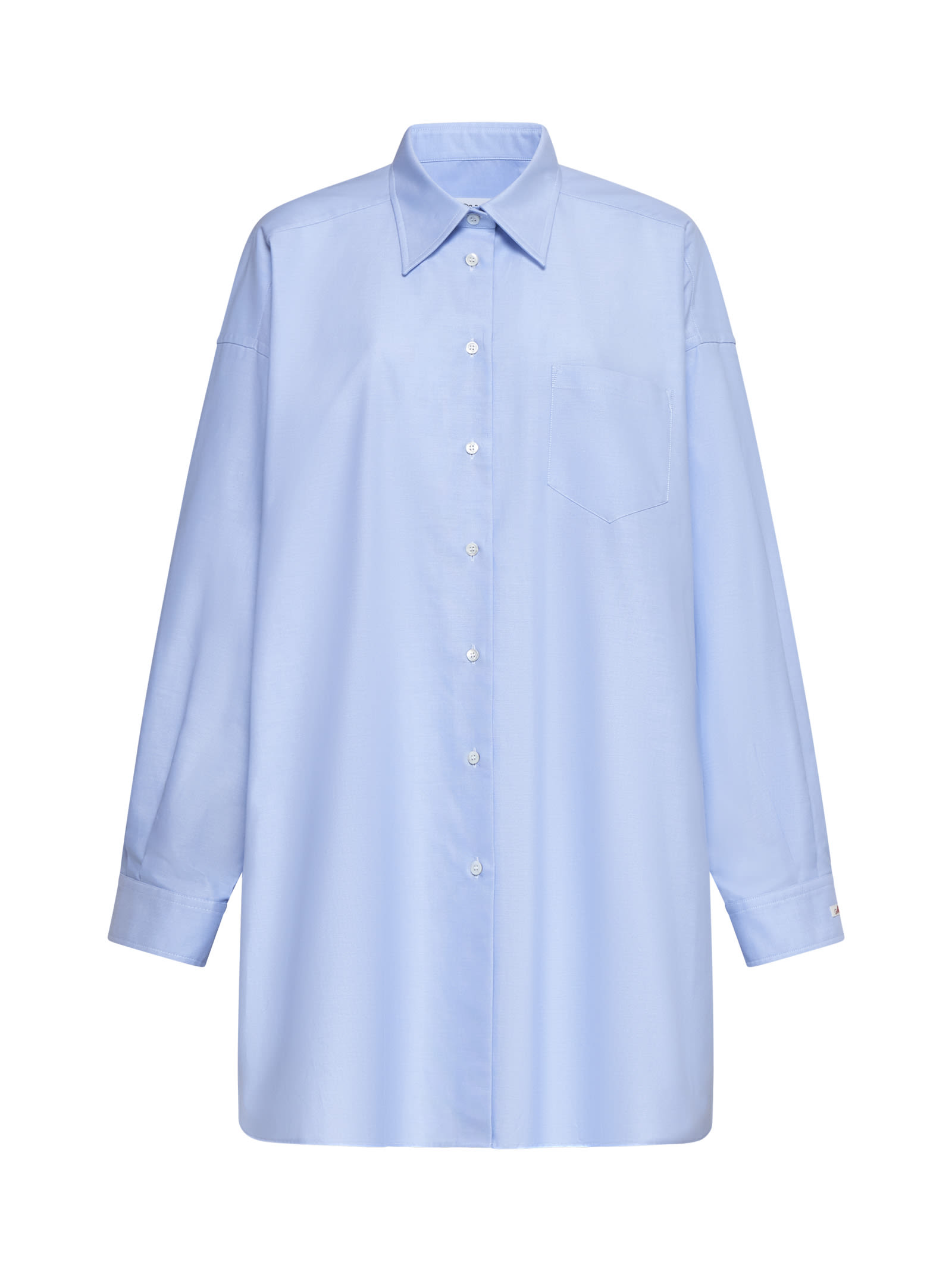 Shop Maison Margiela Shirt In Light Blue