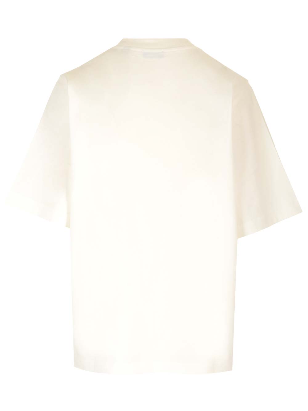 Burberry Crew Neck Floral Motif Short Sleeves T-shirt In White