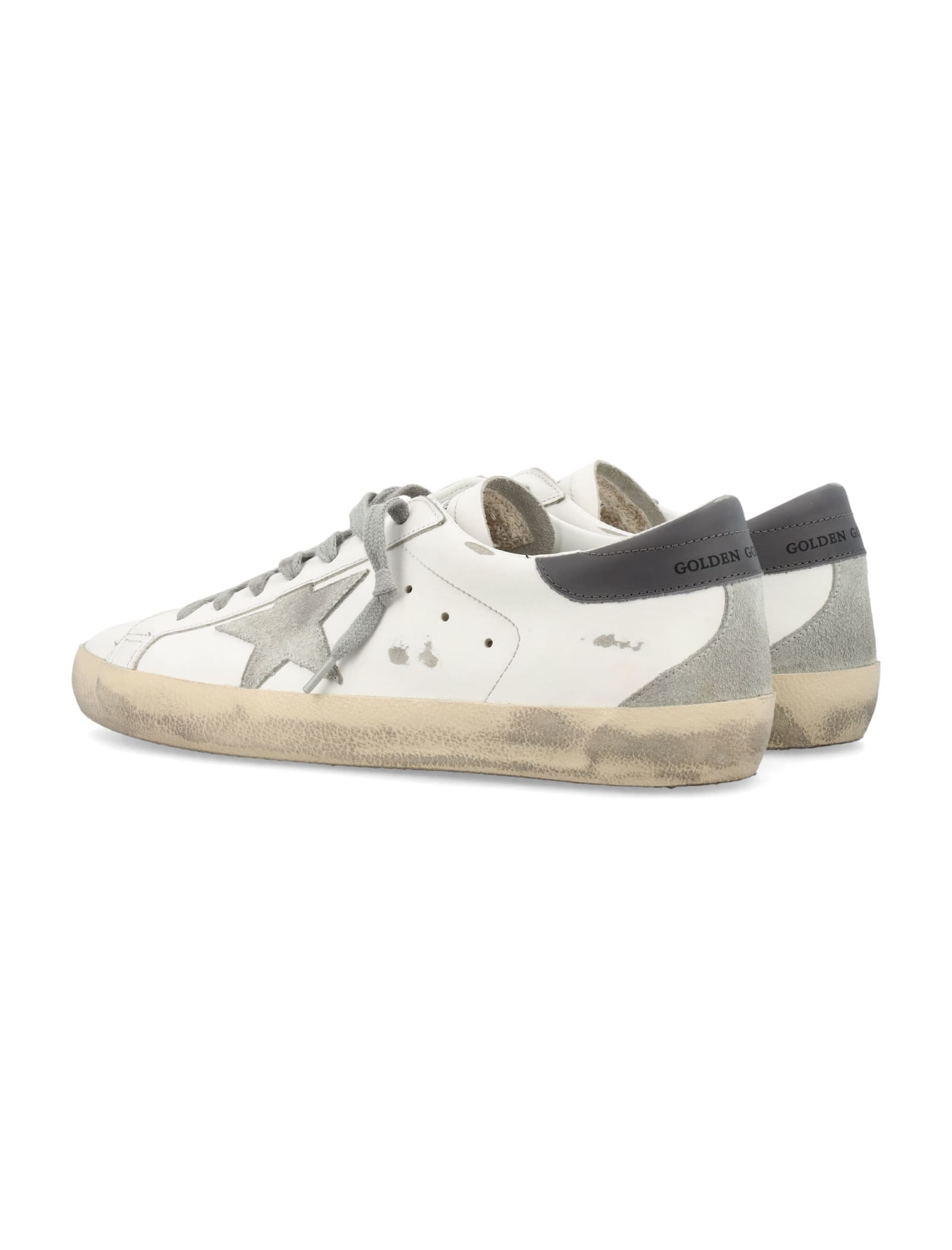 Shop Golden Goose Superstar Sneaker In White Ice Dark Grey