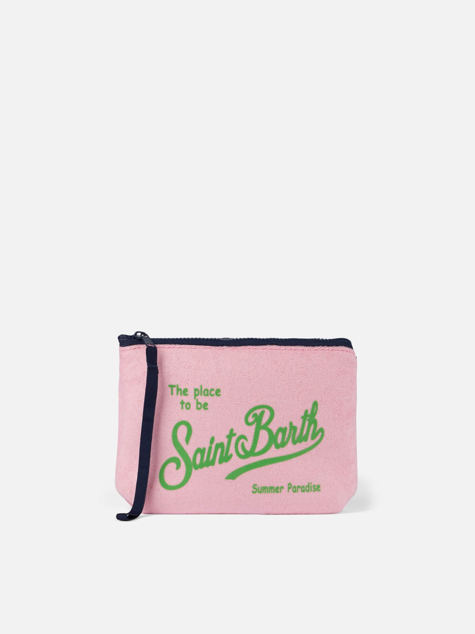 Mc2 Saint Barth Aline Pink Terry Pochette In Pink