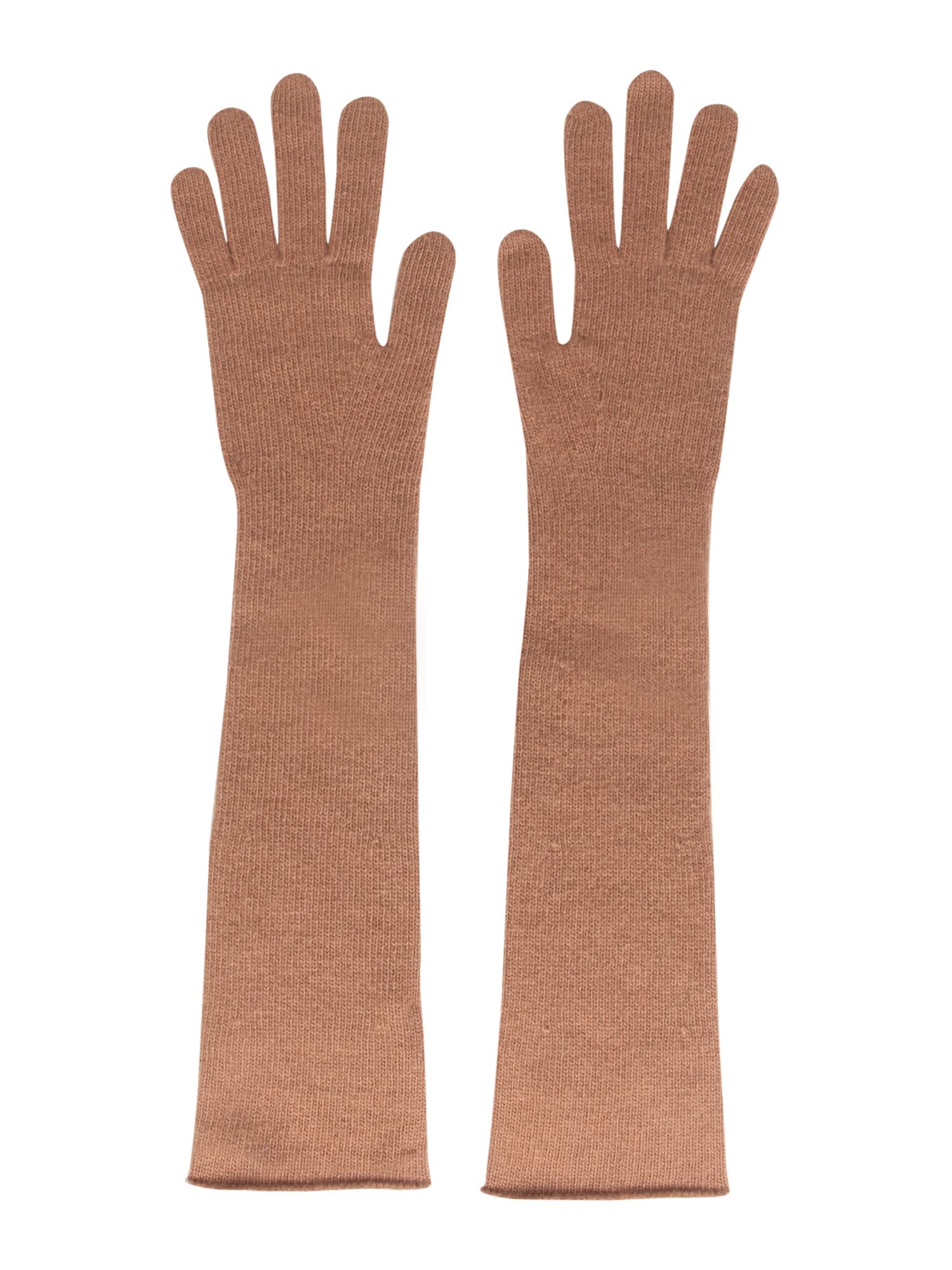 Alberta Ferretti Long Wool Gloves
