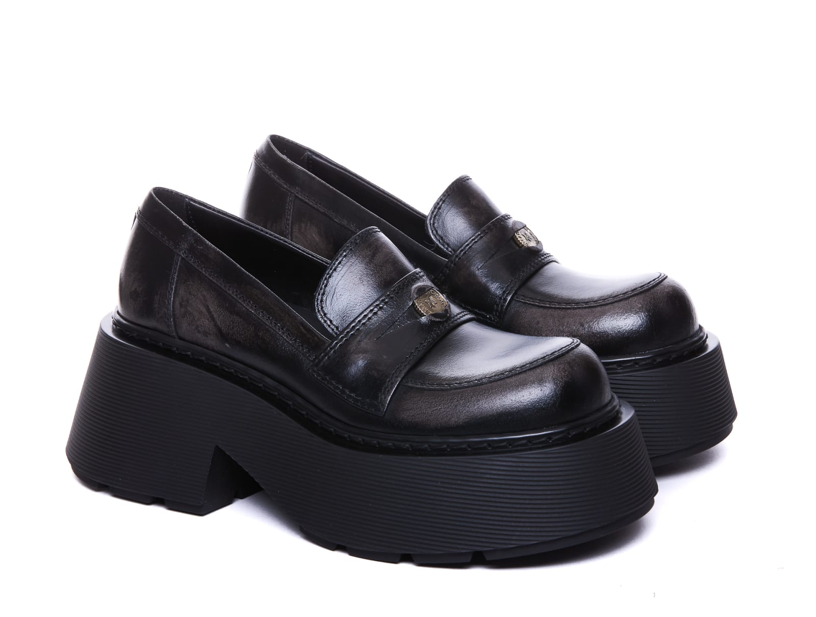 Shop Vic Matie Joy Loafers In Black