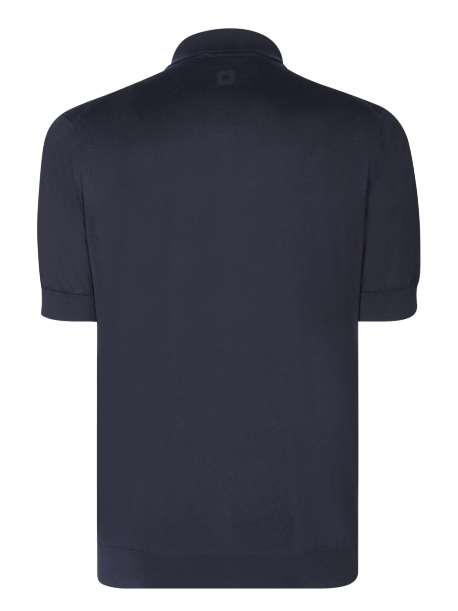 Shop Lardini Jersey Blue Polo Shirt