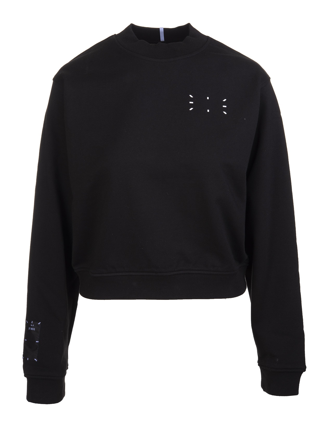 McQ Alexander McQueen Black Logo Print Sweatshirt Woman
