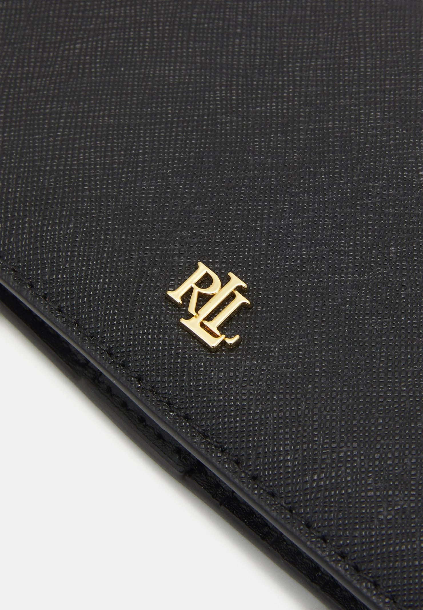 Shop Polo Ralph Lauren Slim Wallet Wallet Medium In Black