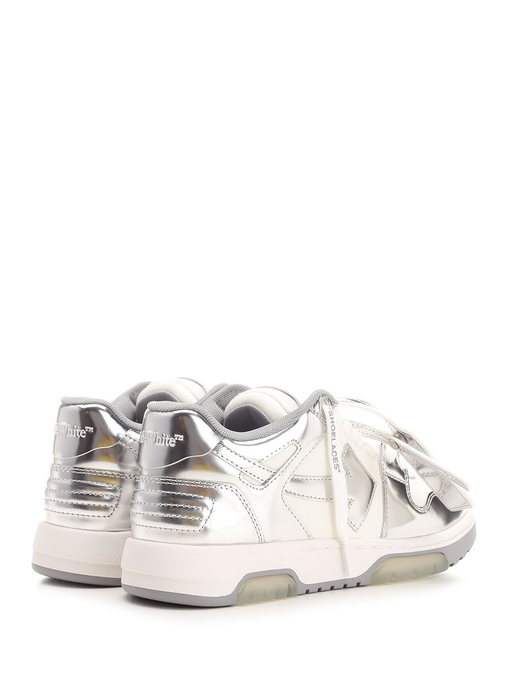 Shop Off-white Out Of Office Sneakers In Silver