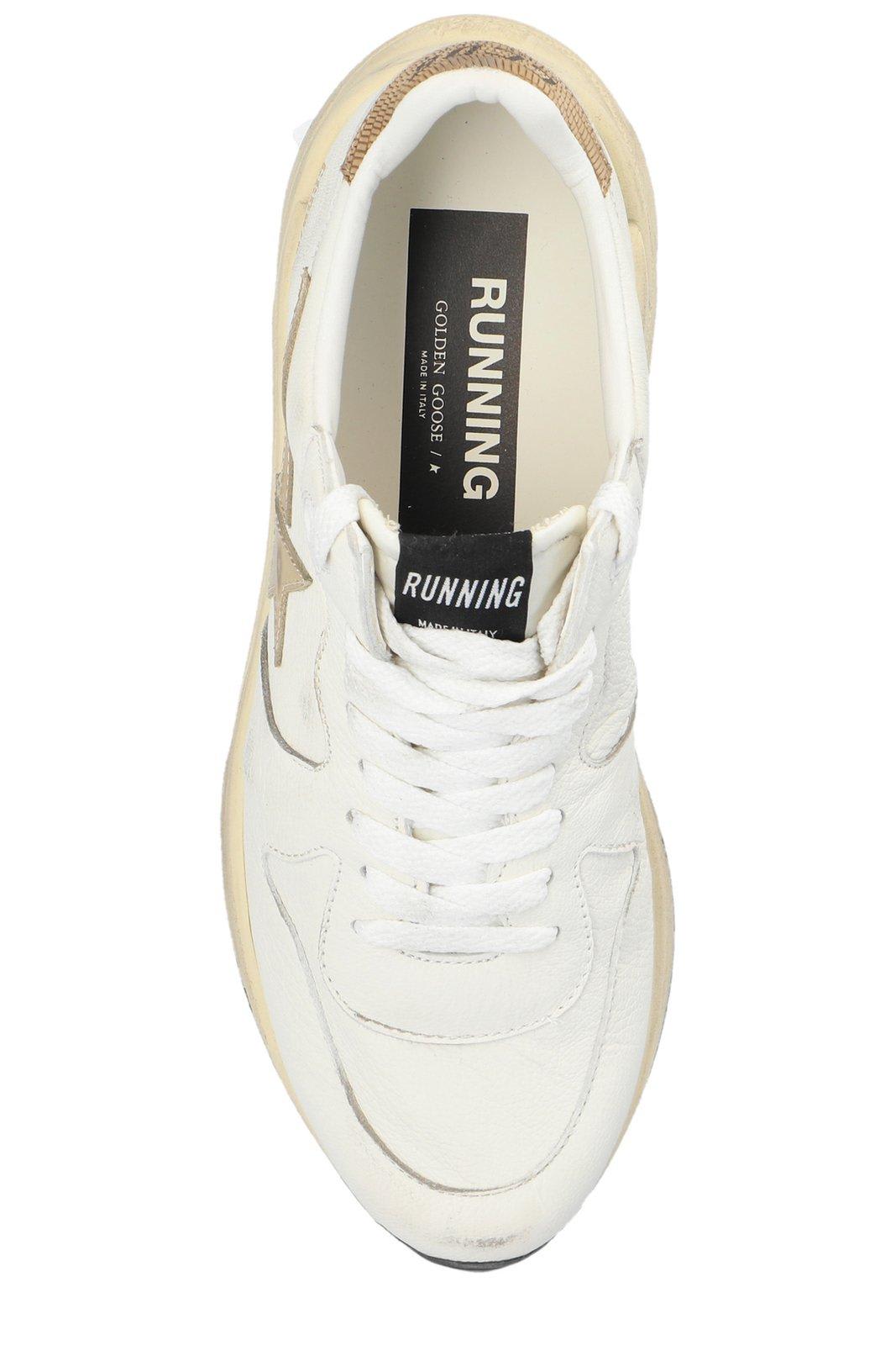 GOLDEN GOOSE STAR PATCH LACE-UP SNEAKERS 