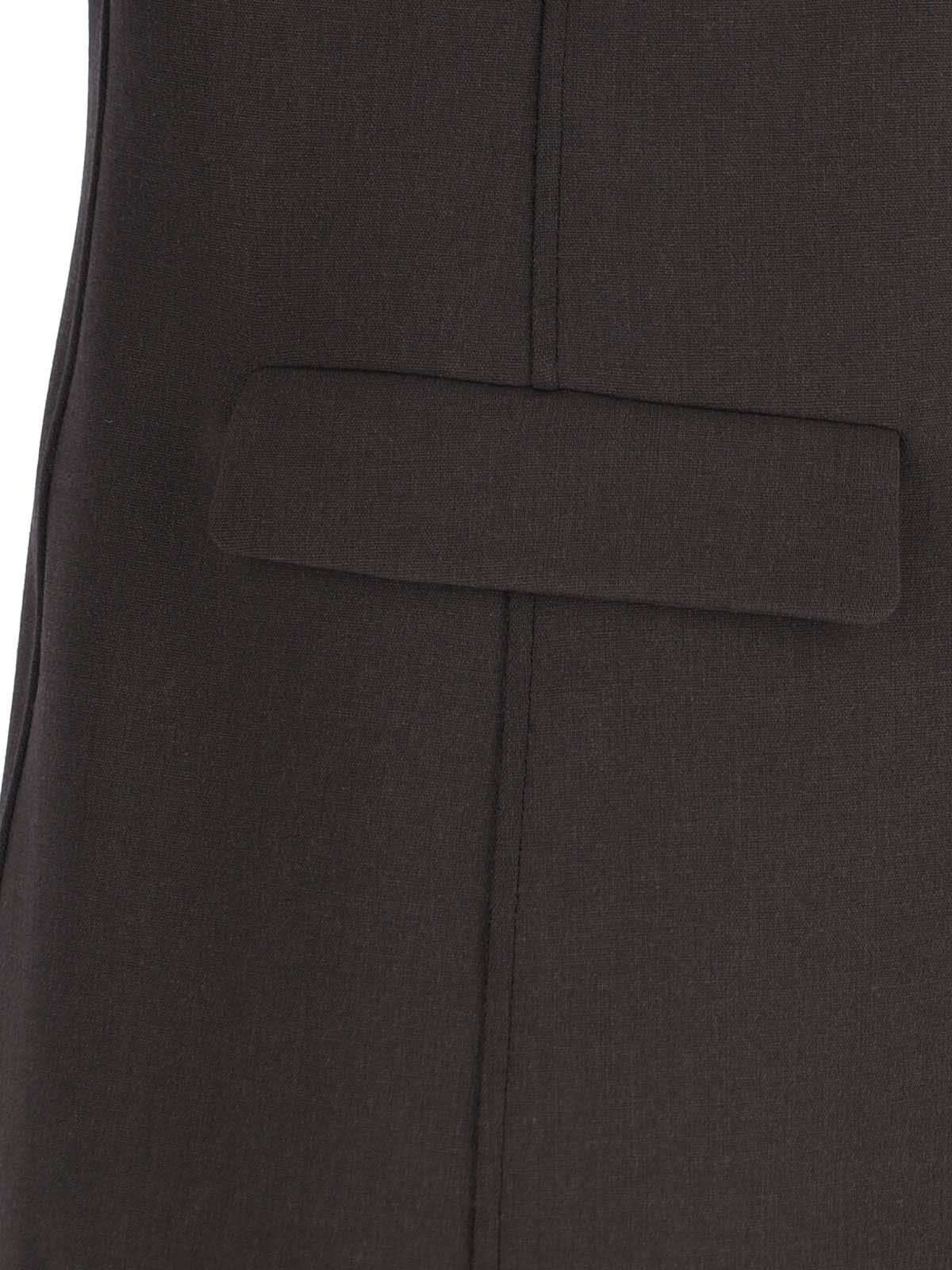 Giorgio Armani Tailored Jacket With Double-breasted Button Detailing In Brown