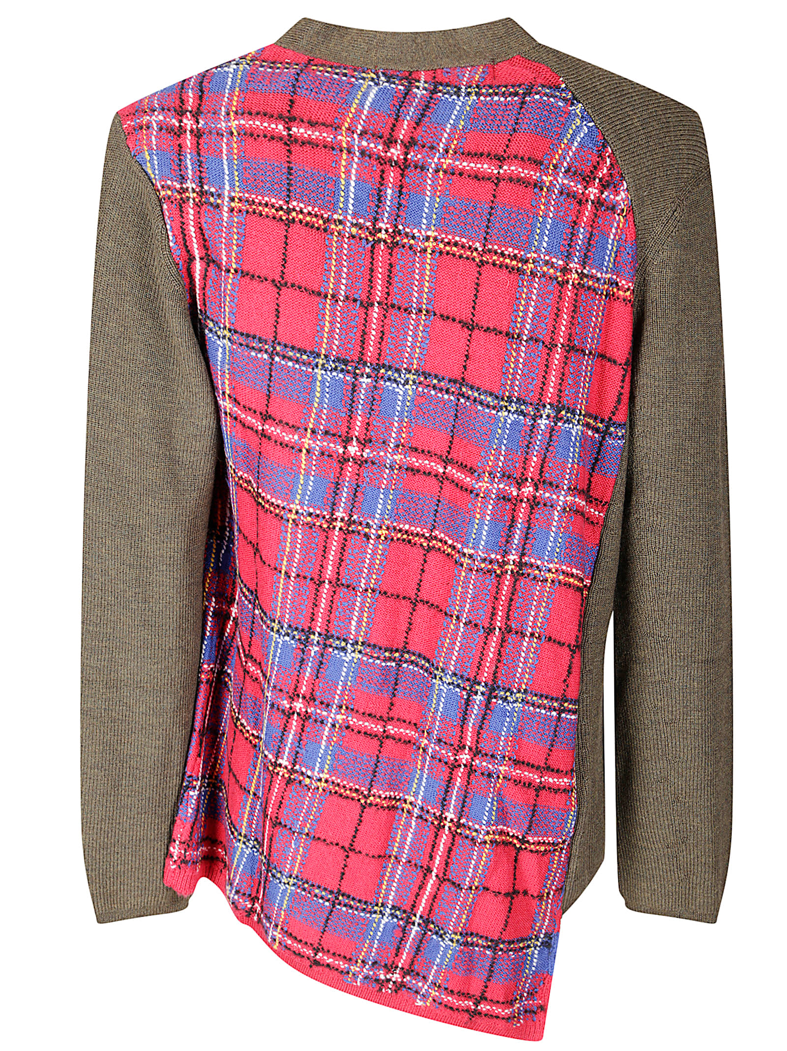 Comme Des Garçons Homme Deux Asymmetric-design Cardigan In Green
