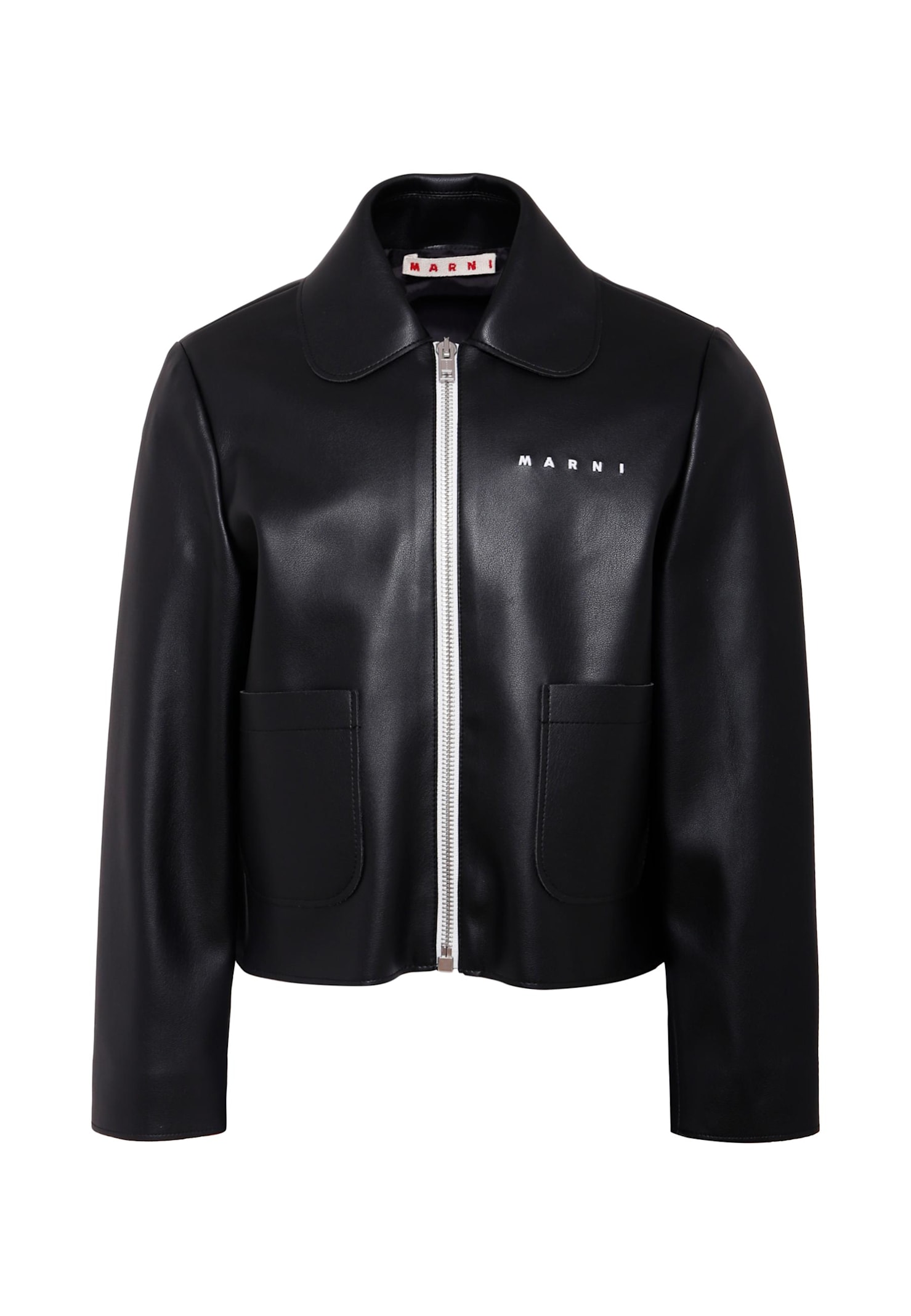 Marni Black Jacket For Girl With Logo In Black
