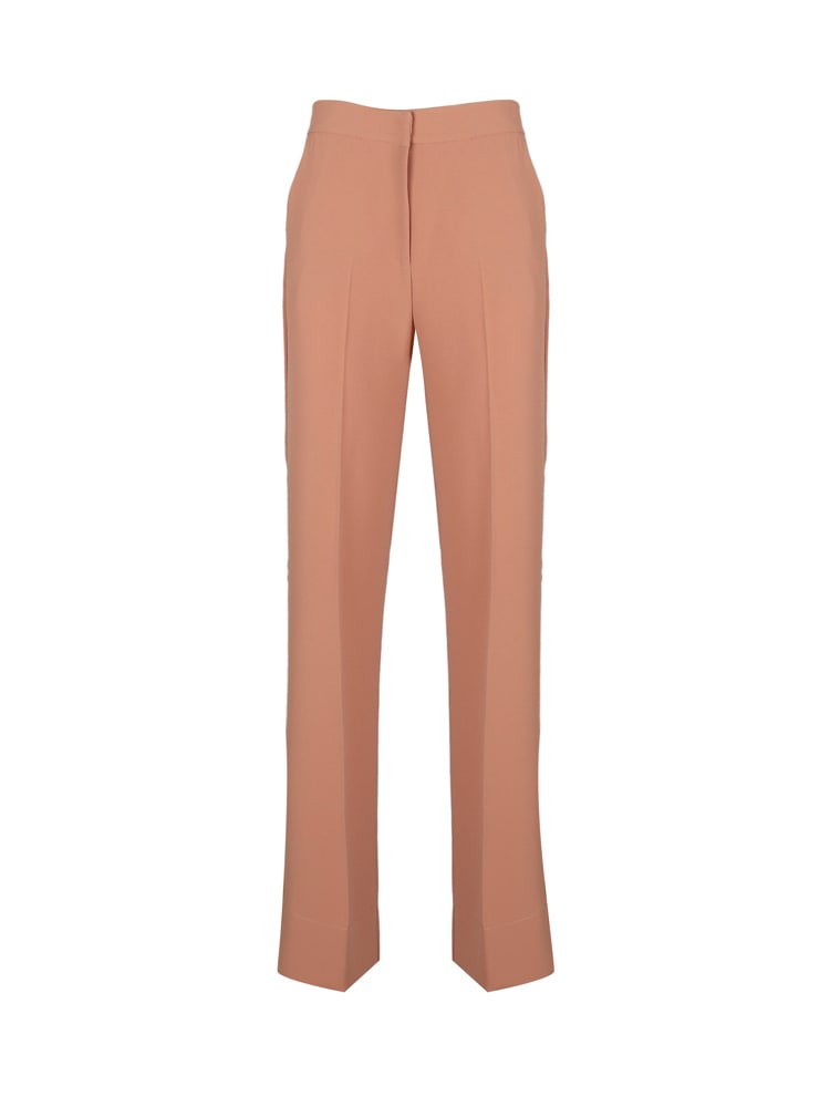 Pinko Flare-fit Trousers In Poly Crêpe