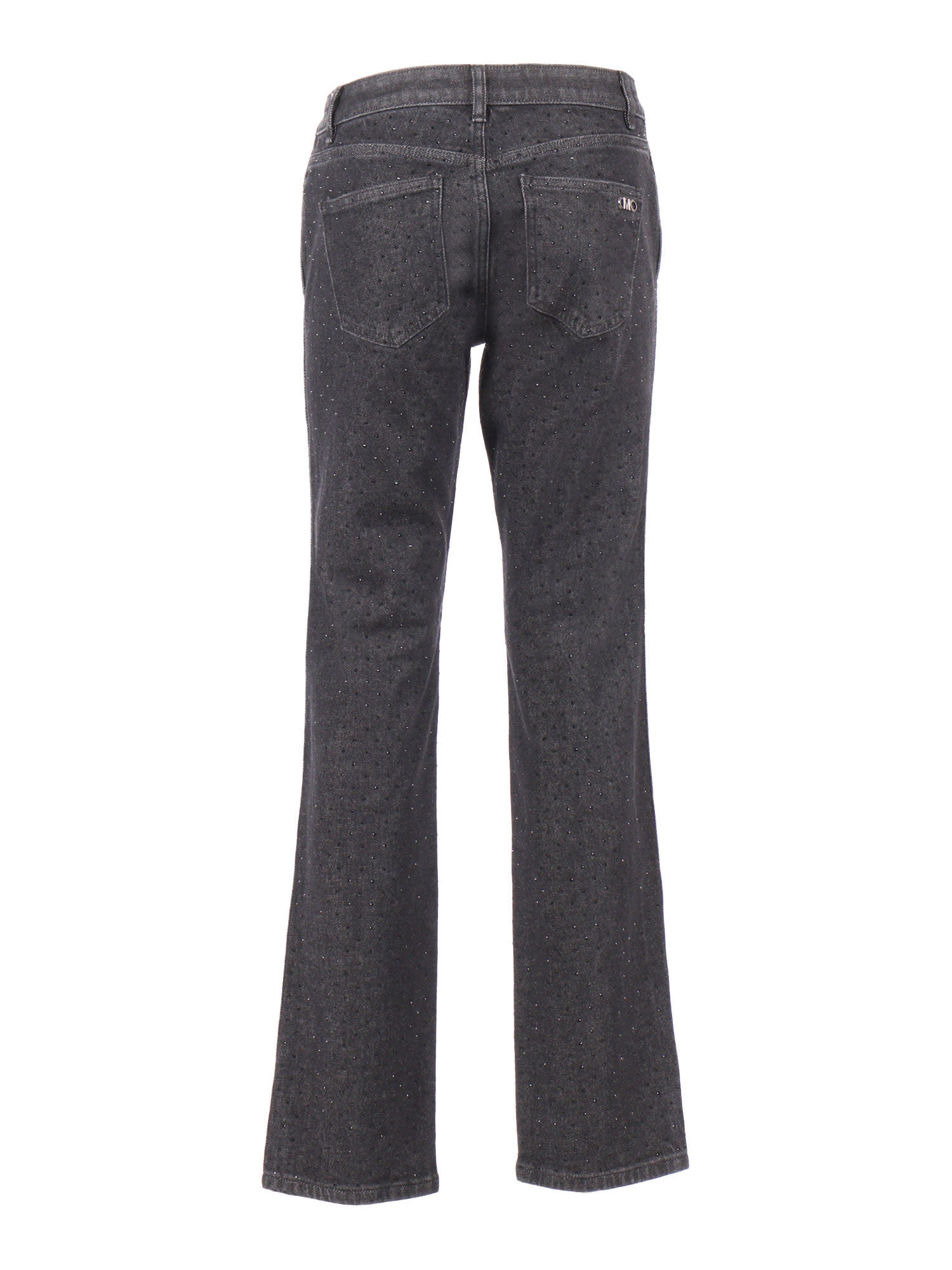 Michael Kors Studded Cigarette Jean In Gray