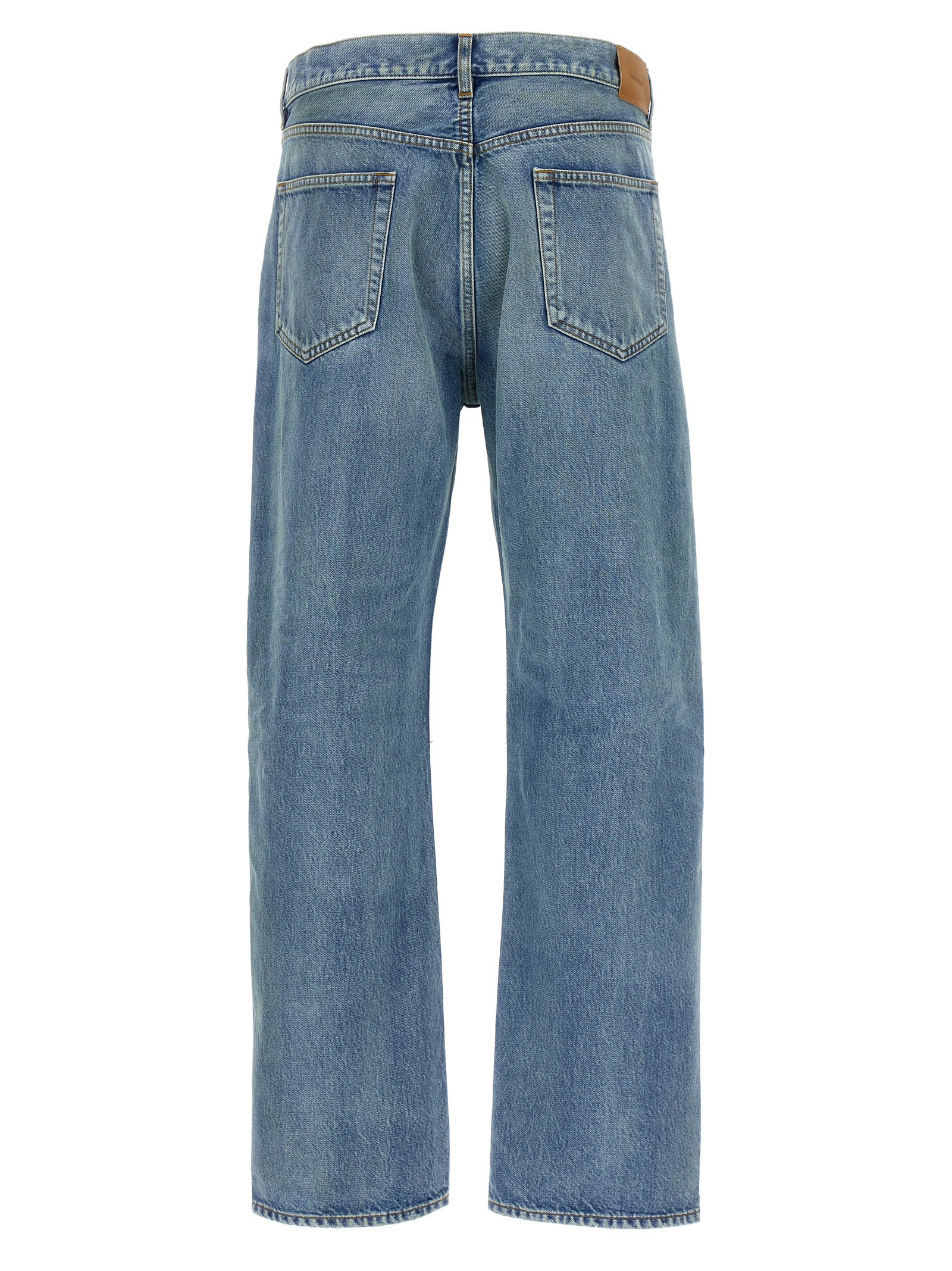 Shop Saint Laurent Loose Jeans In Light Blue