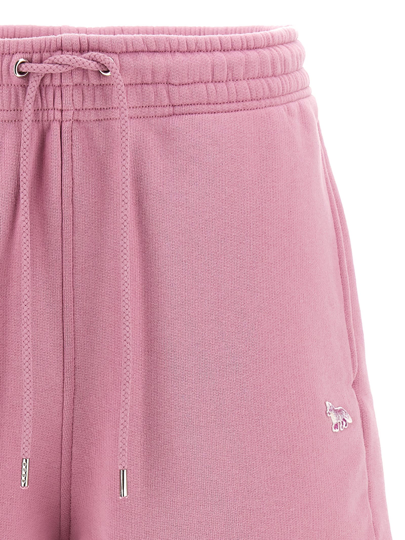 Shop Maison Kitsuné Baby Fox Shorts In Pink