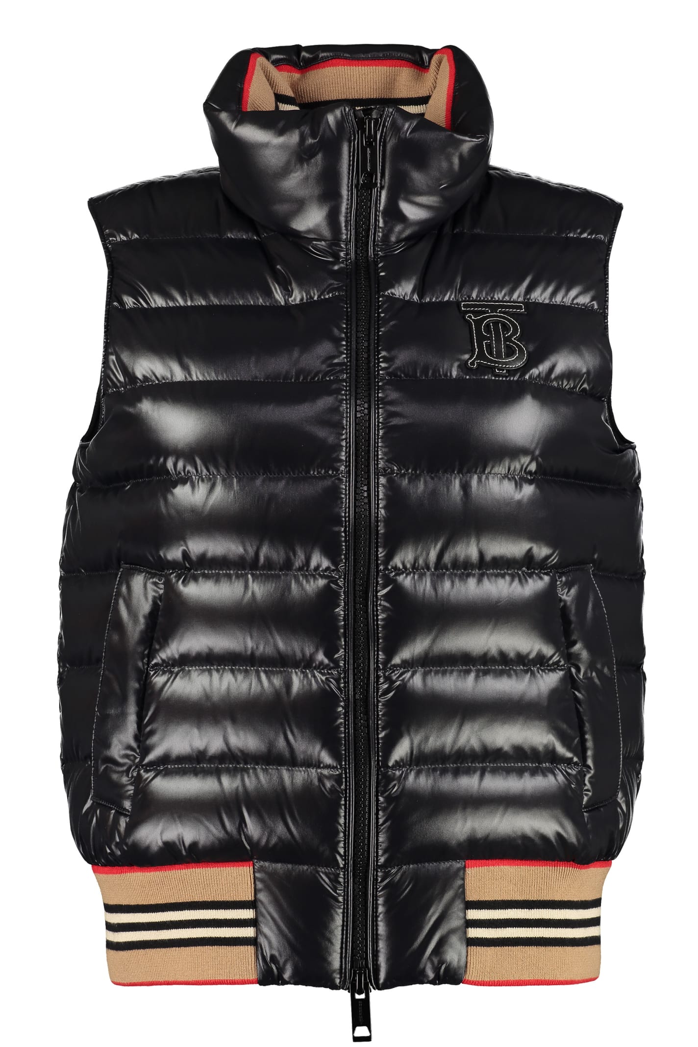 burberry vest black