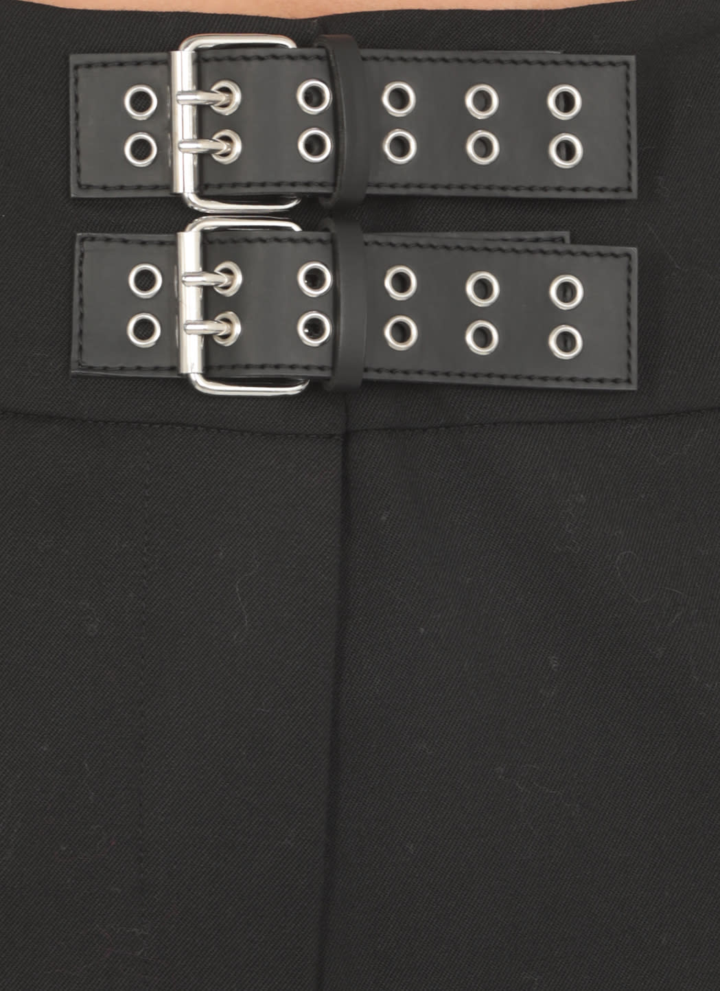 Shop M05ch1n0 Jeans Pants With Straps In Black