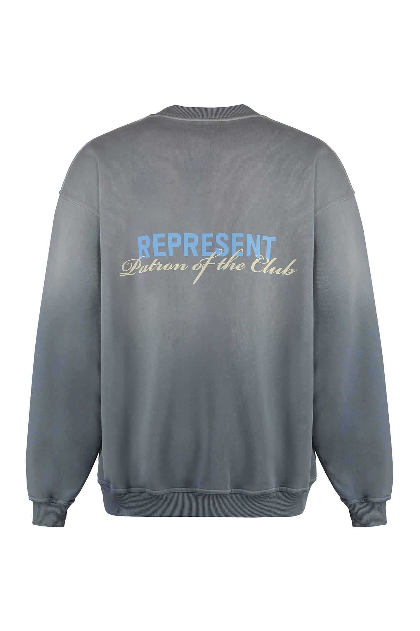 Shop Represent Cotton Crew-neck Sweatshirt In Grey