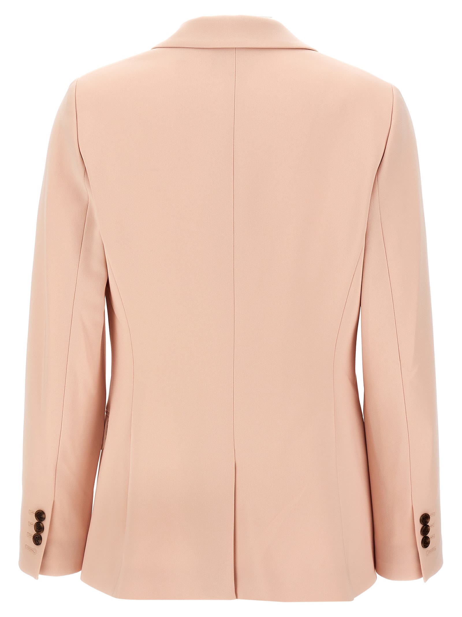 Theory Tailored Blazer With Notched Lapels In Pink