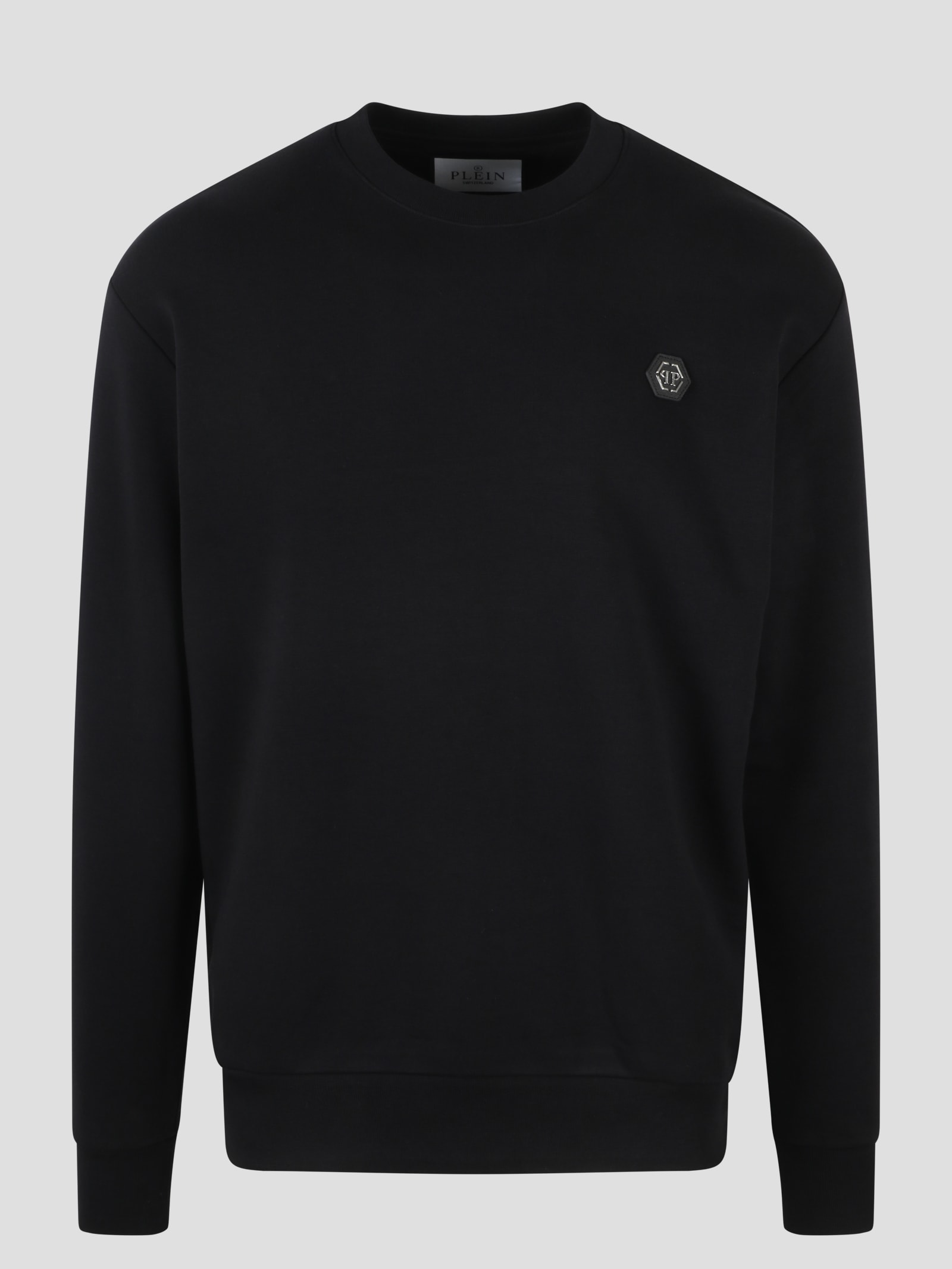 Shop Philipp Plein Pp Hexagon Sweatshirt In Black