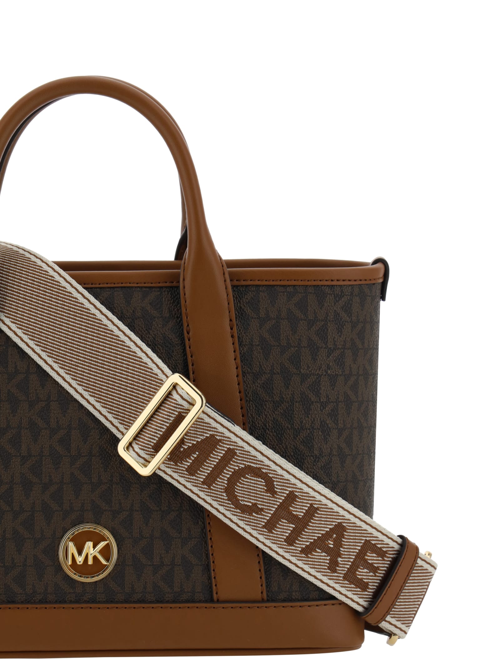 Shop Michael Kors Luisa Handbag In Brn/luggage