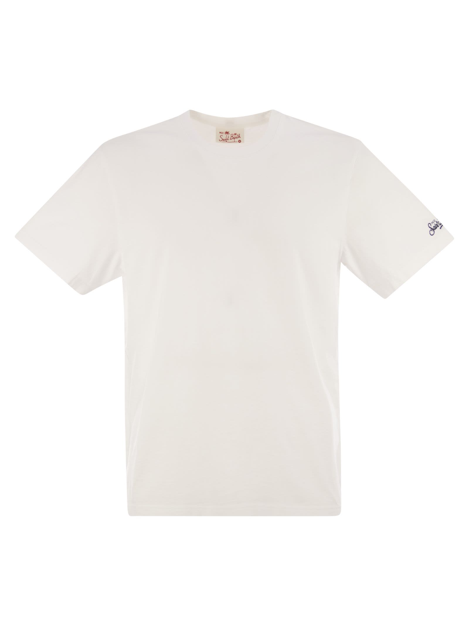 Mc2 Saint Barth T-shirt With Short Sleeves Clothing In Neutral