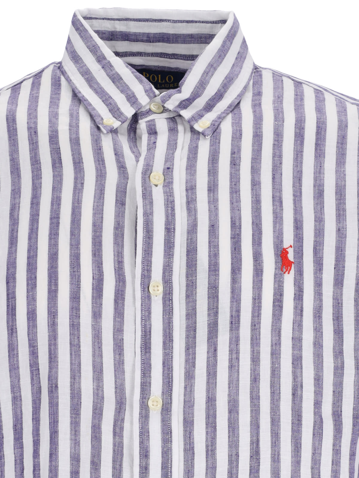 Shop Polo Ralph Lauren Logo Shirt In Purple