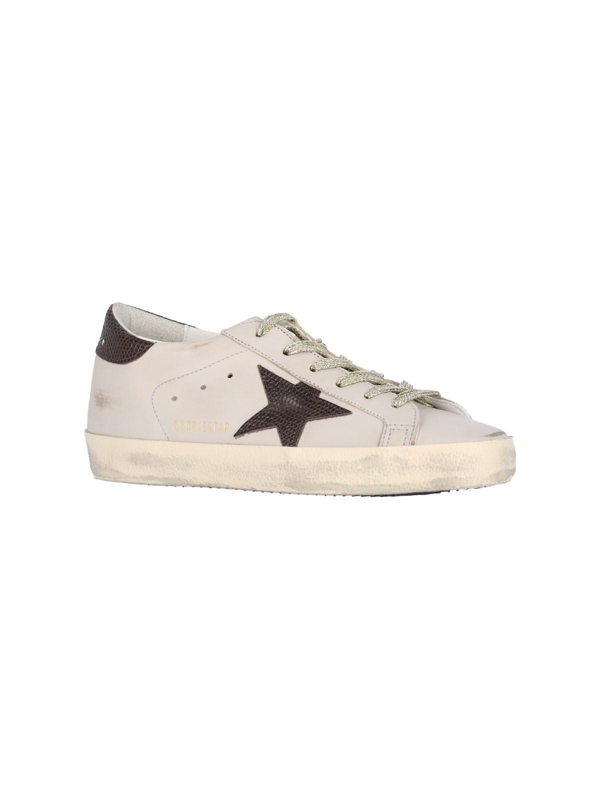 Shop Golden Goose Super-star Sneakers In Grey