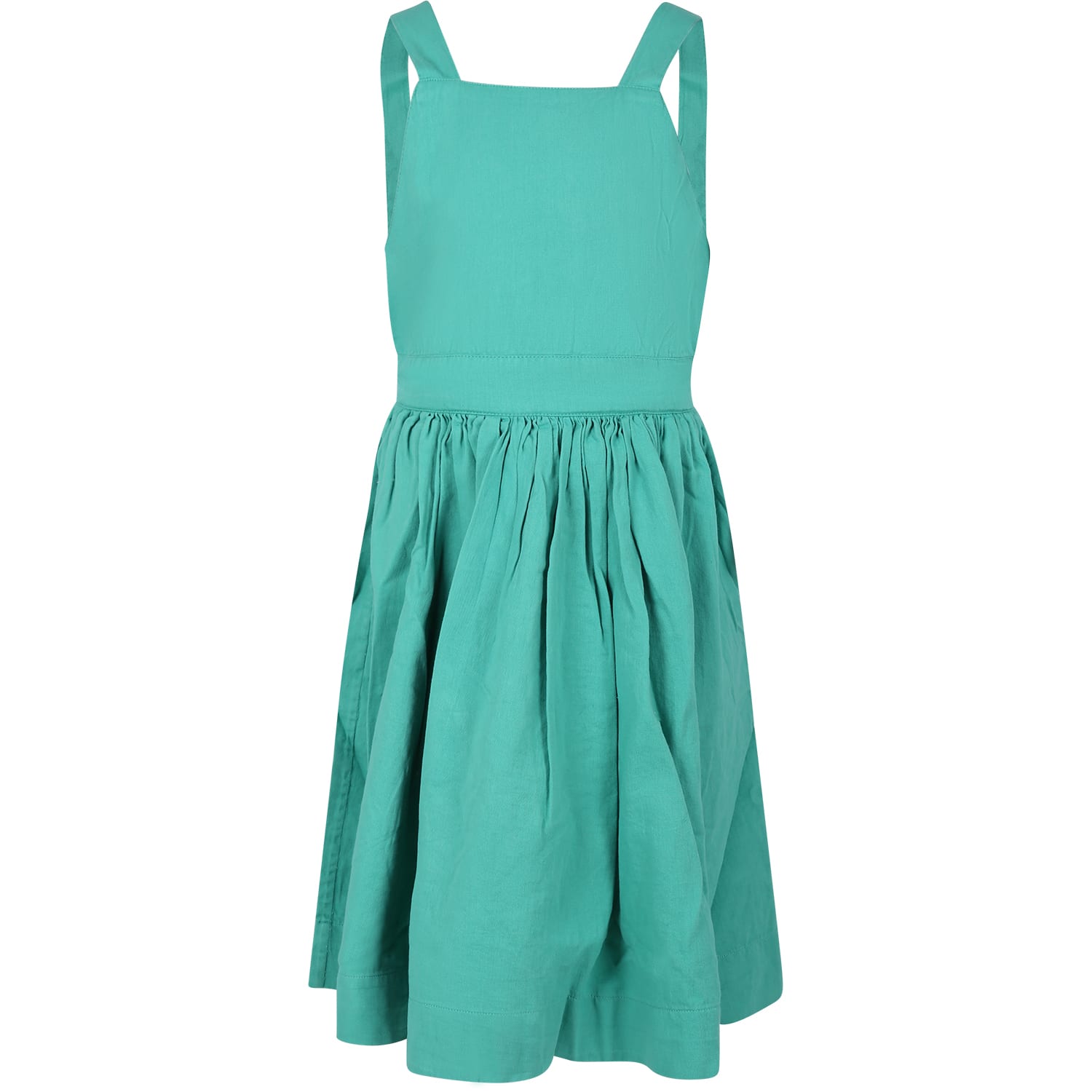 Molo Kids' Green Casual Dress For Girl