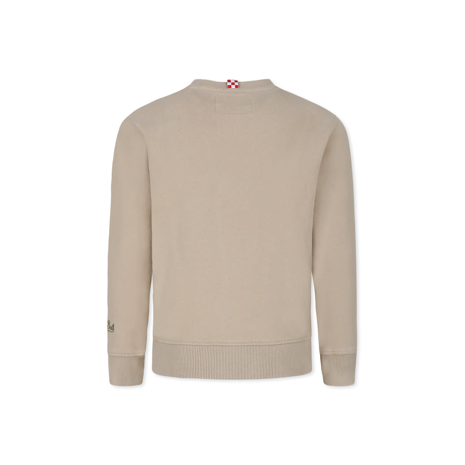 Mc2 Saint Barth Brown Sweatshirt For Boy With Bear In Brown
