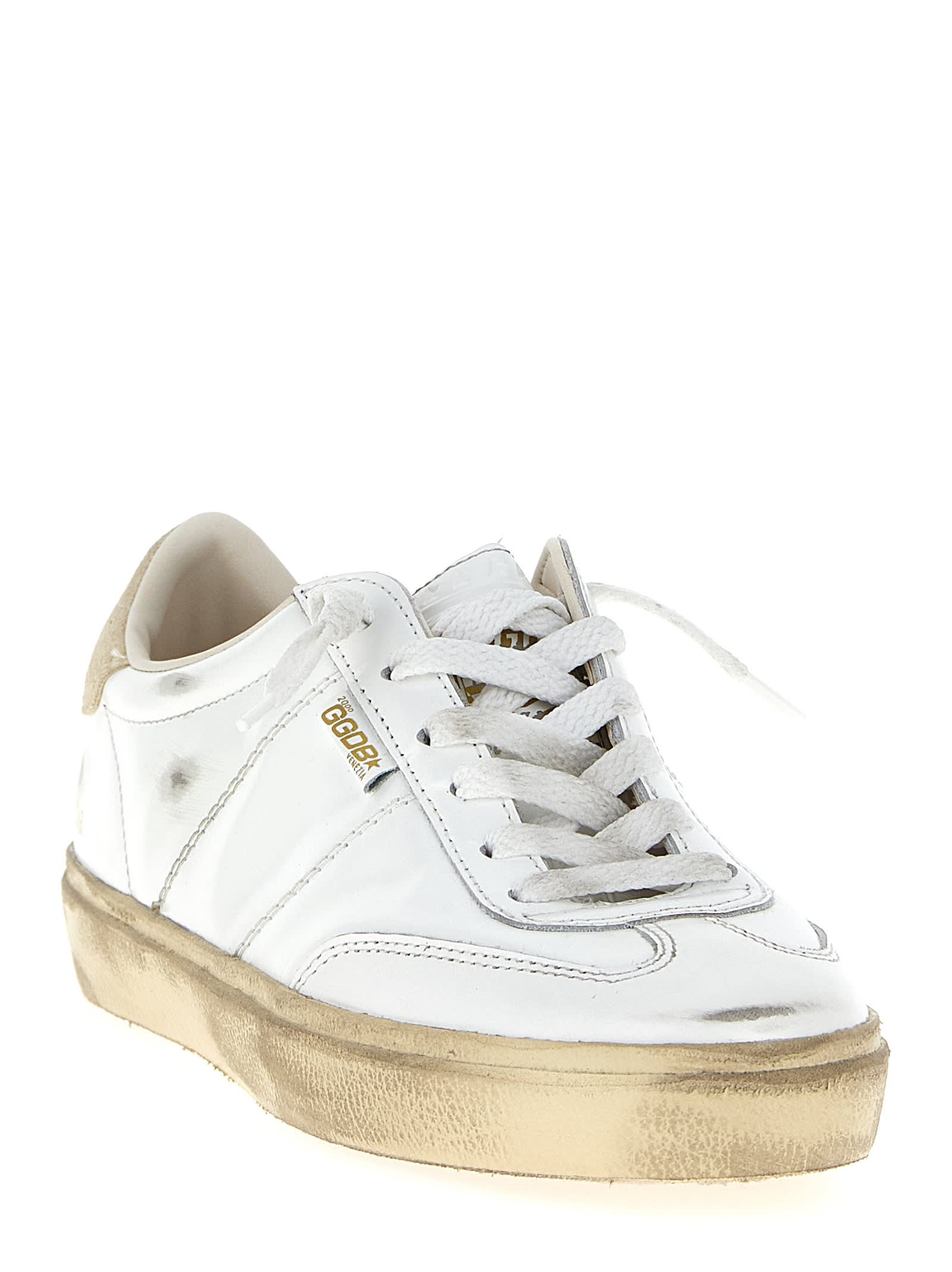 Golden Goose Distressed Low-top Sneakers Rubber Sole In White