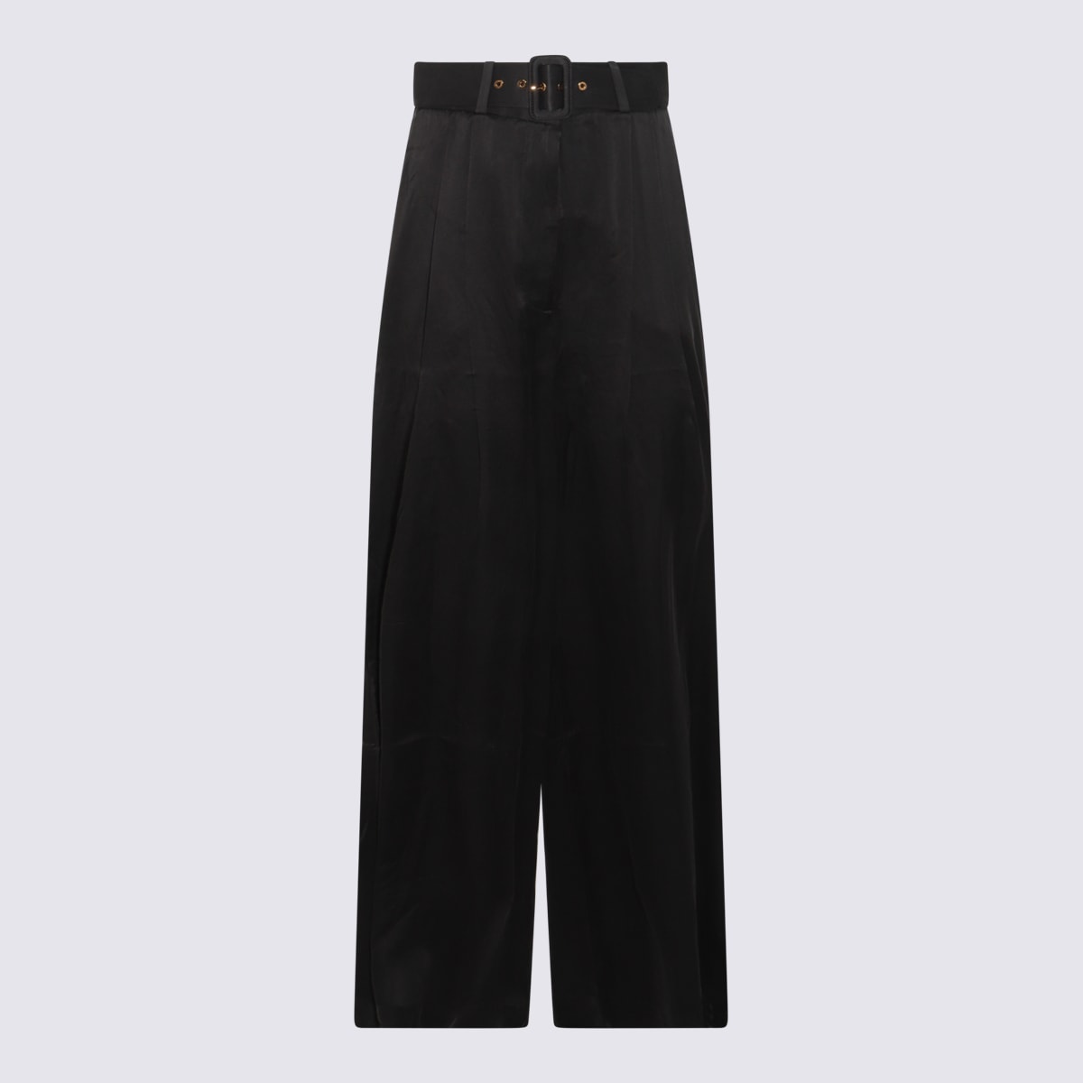 Shop Zimmermann Black Silk Pants