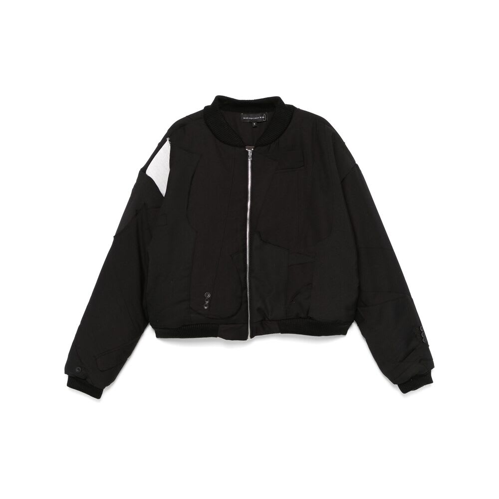 Who Decides War Patchwork-design Jacket In Black